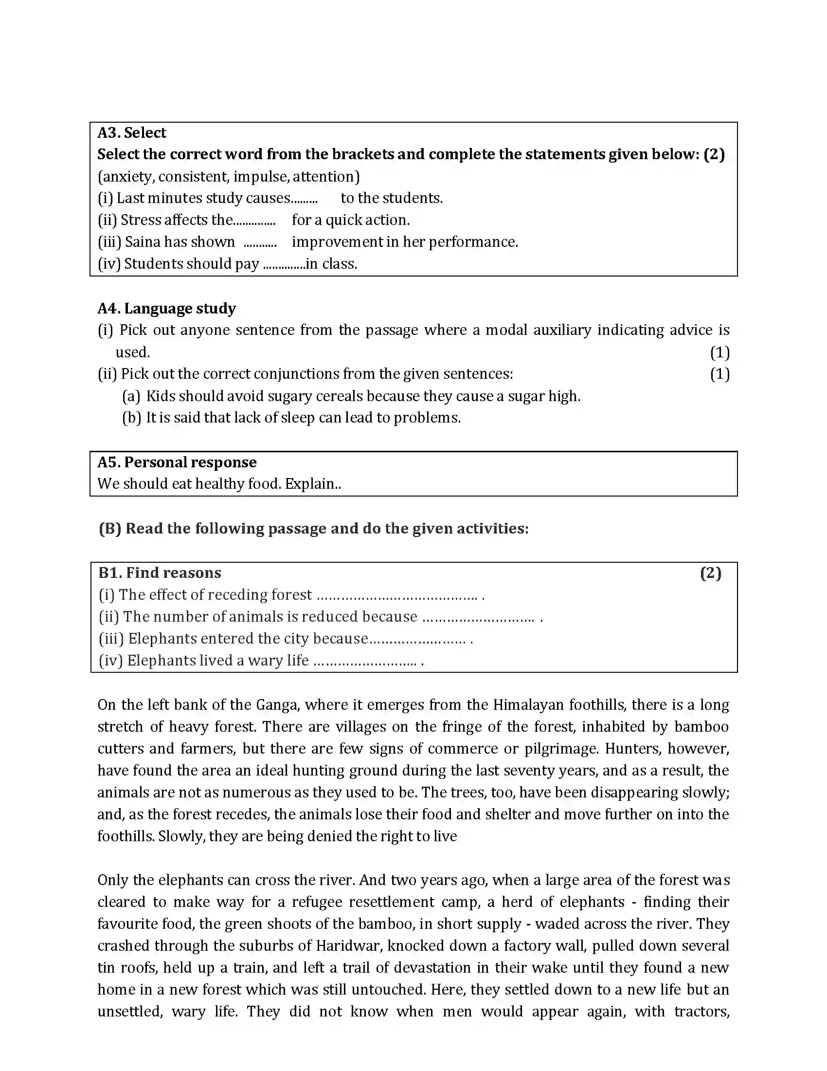 Maharashtra Board Class 10th 2015 English - 2015 Previous Year Paper 6