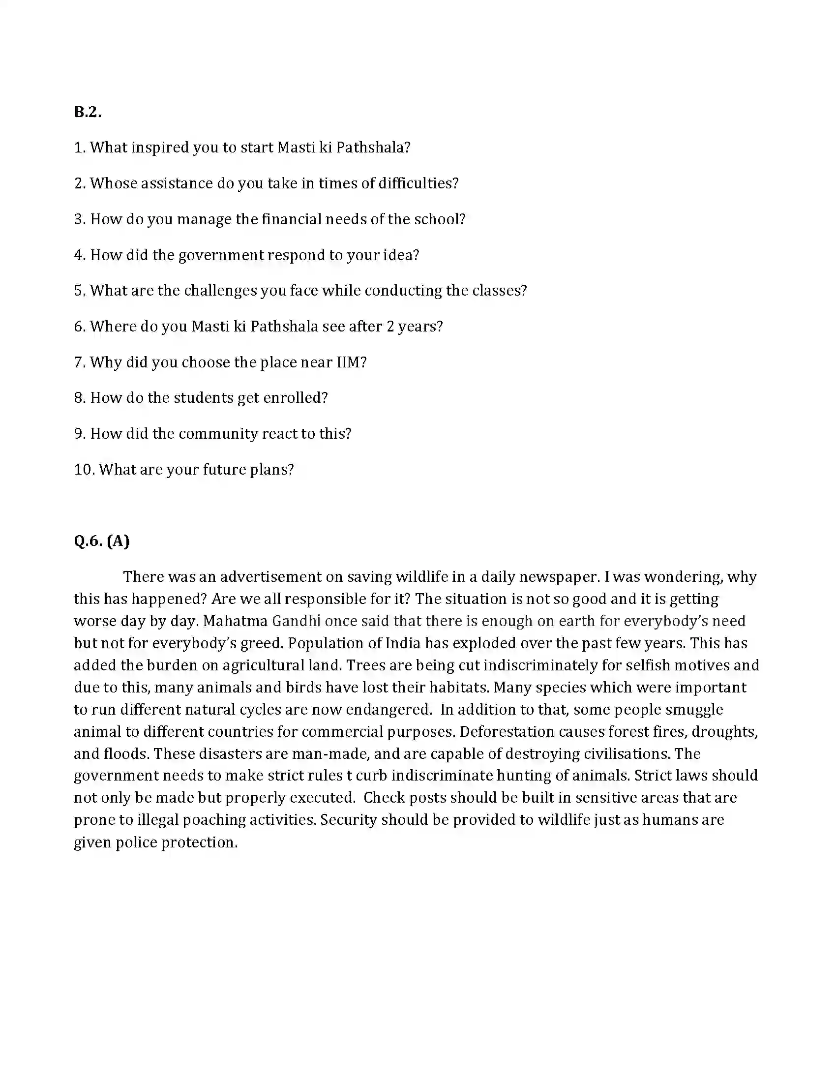 Maharashtra Board Class 10th 2017 English - 2017 Previous Year Paper 22