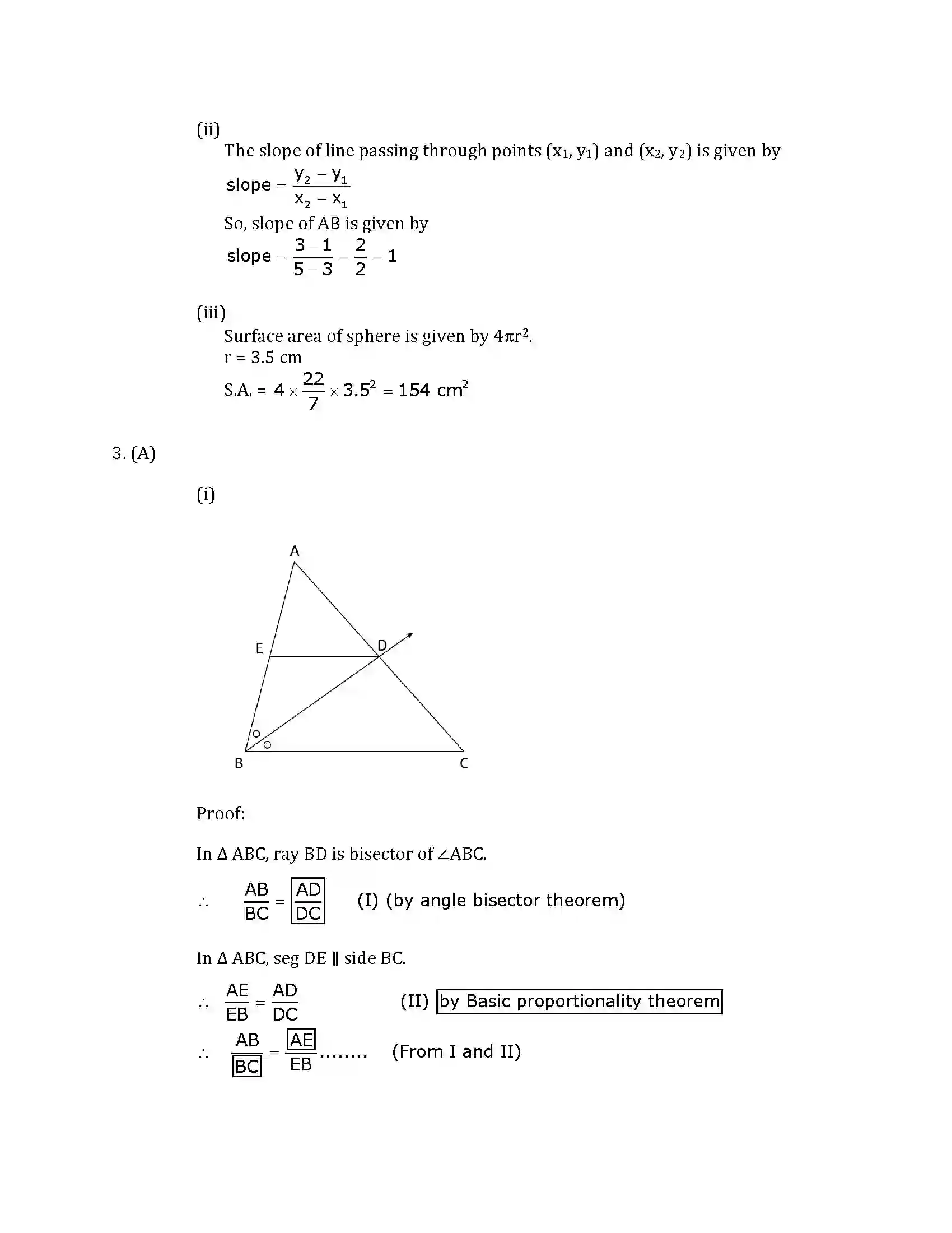 Maharashtra Board Class 10th 2019 Mathematics Geometry - 2019 Previous Year Paper 11