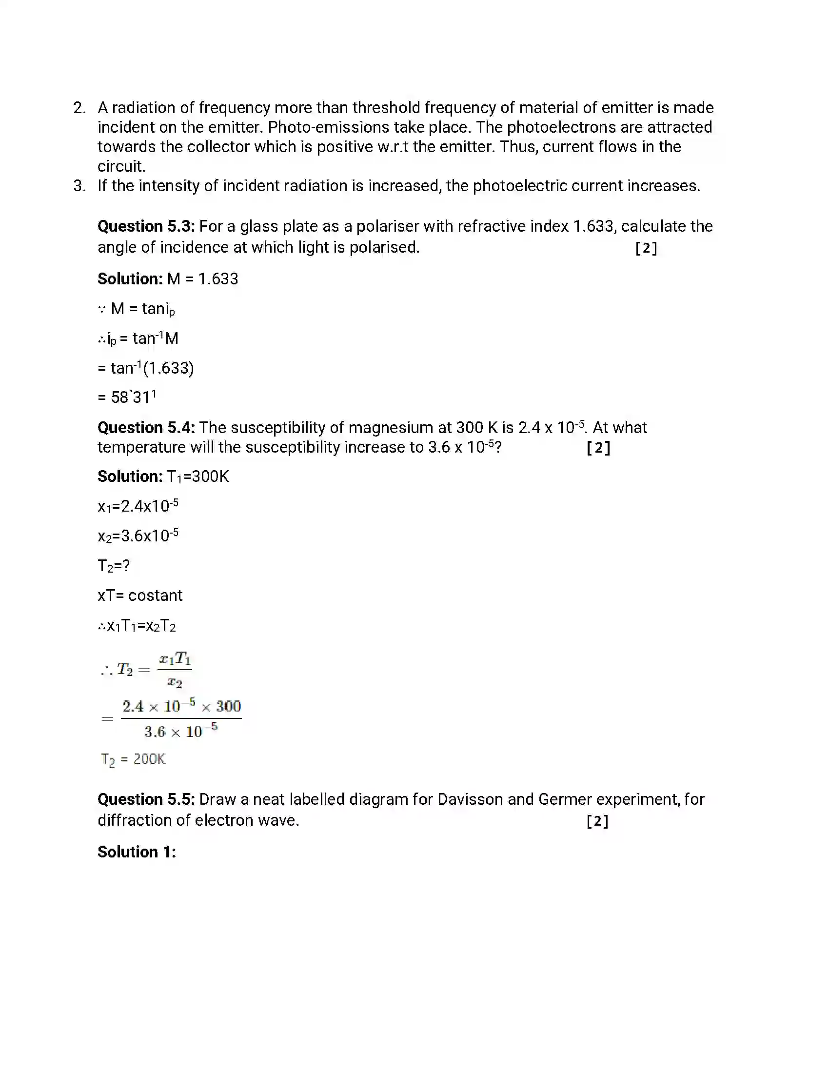 Maharashtra Board Class 12th 2014 Physics - March 2014 Previous Year Paper 18