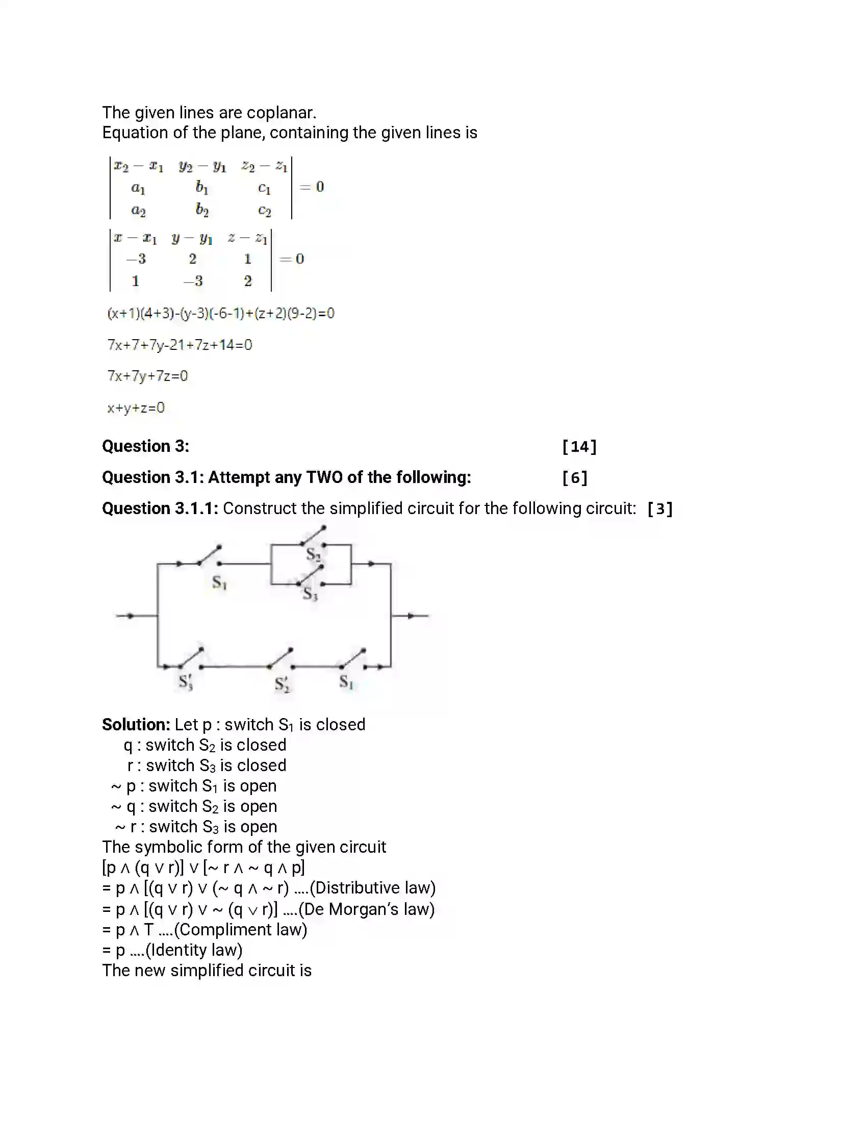 Maharashtra Board Class 12th 2014 Mathematics & Statistics - Oct 2014 Previous Year Paper 11