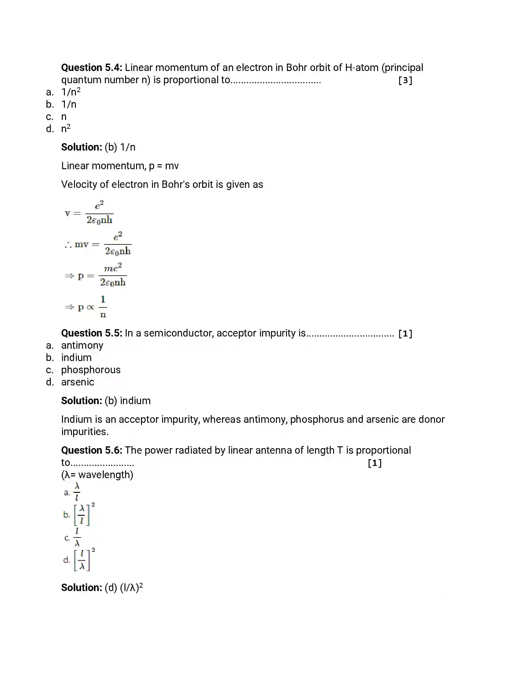 Maharashtra Board Class 12th 2015 Physics - March 2015 Previous Year Paper 17