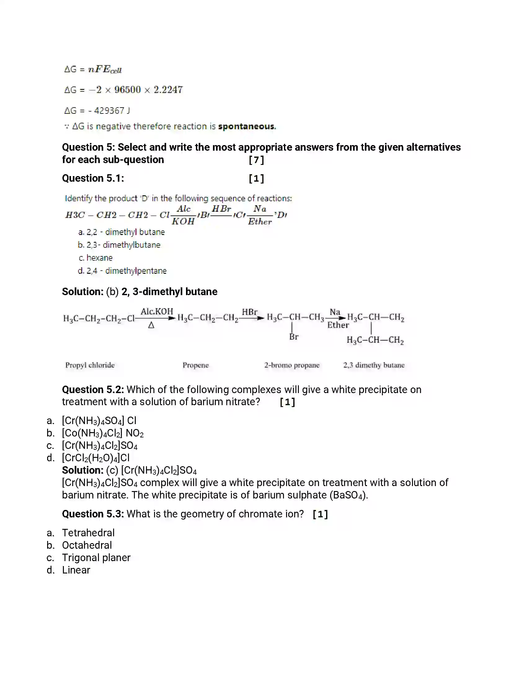 Maharashtra Board Class 12th 2015 Chemistry - March 2015 Previous Year Paper 13