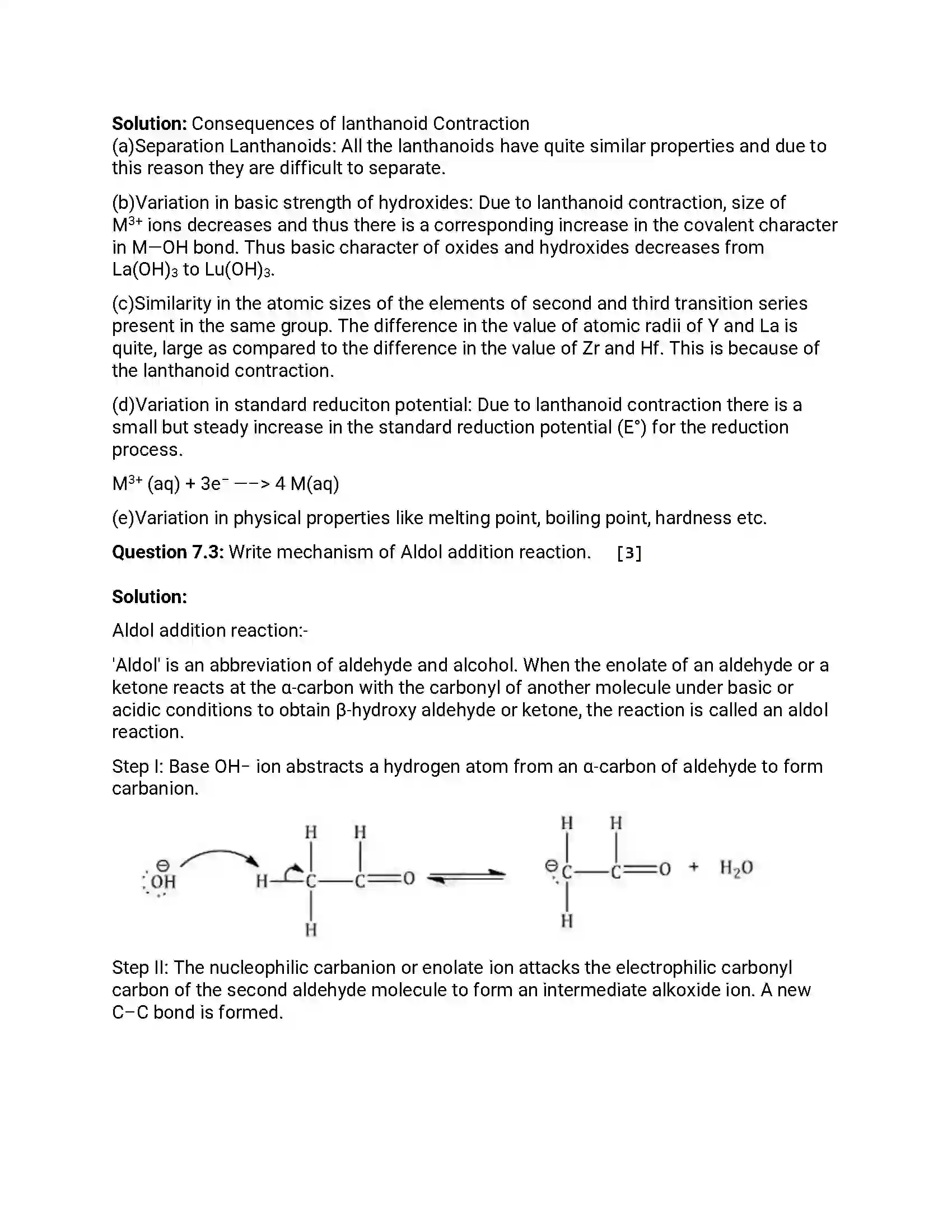 Maharashtra Board Class 12th 2015 Chemistry - March 2015 Previous Year Paper 21