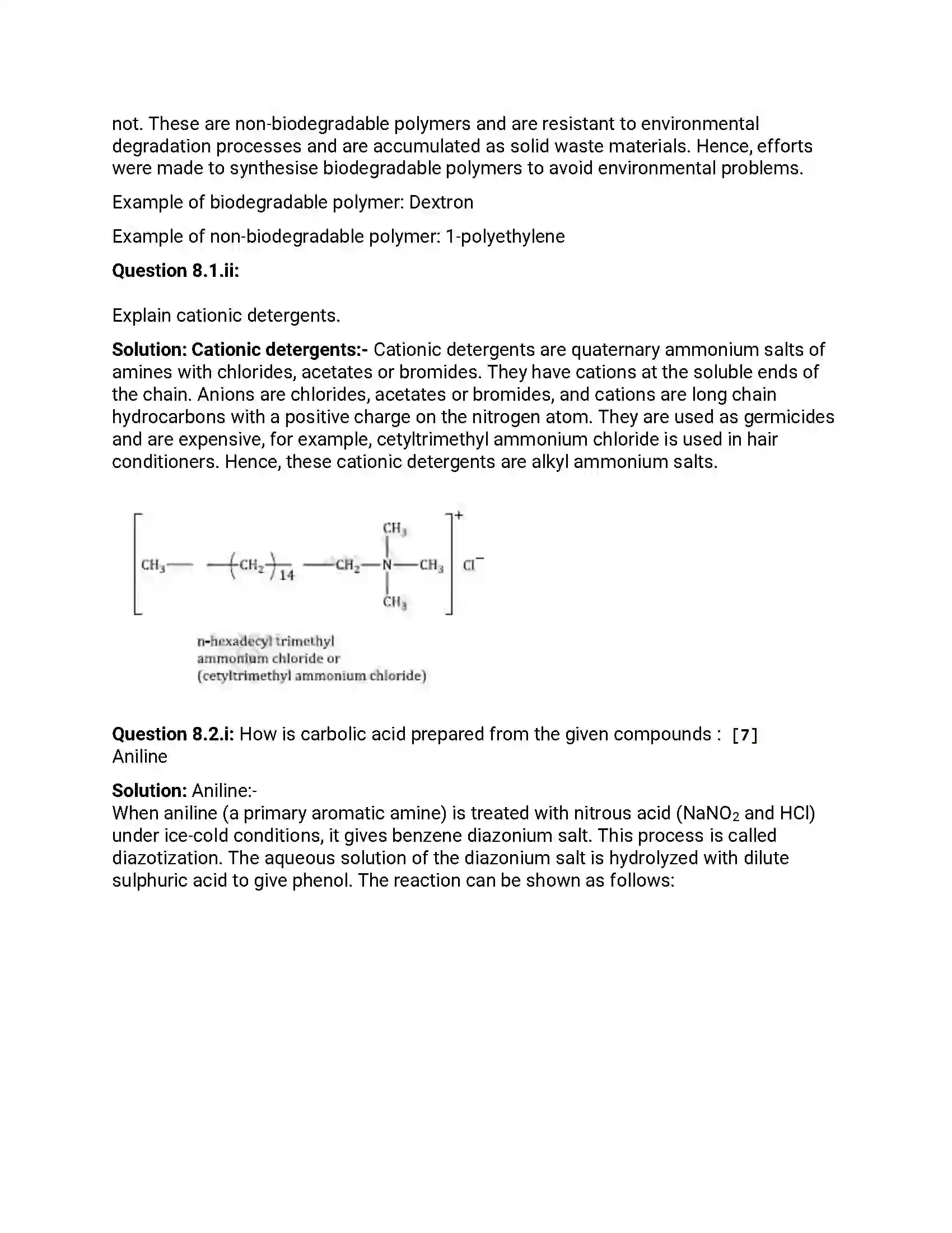 Maharashtra Board Class 12th 2015 Chemistry - March 2015 Previous Year Paper 23