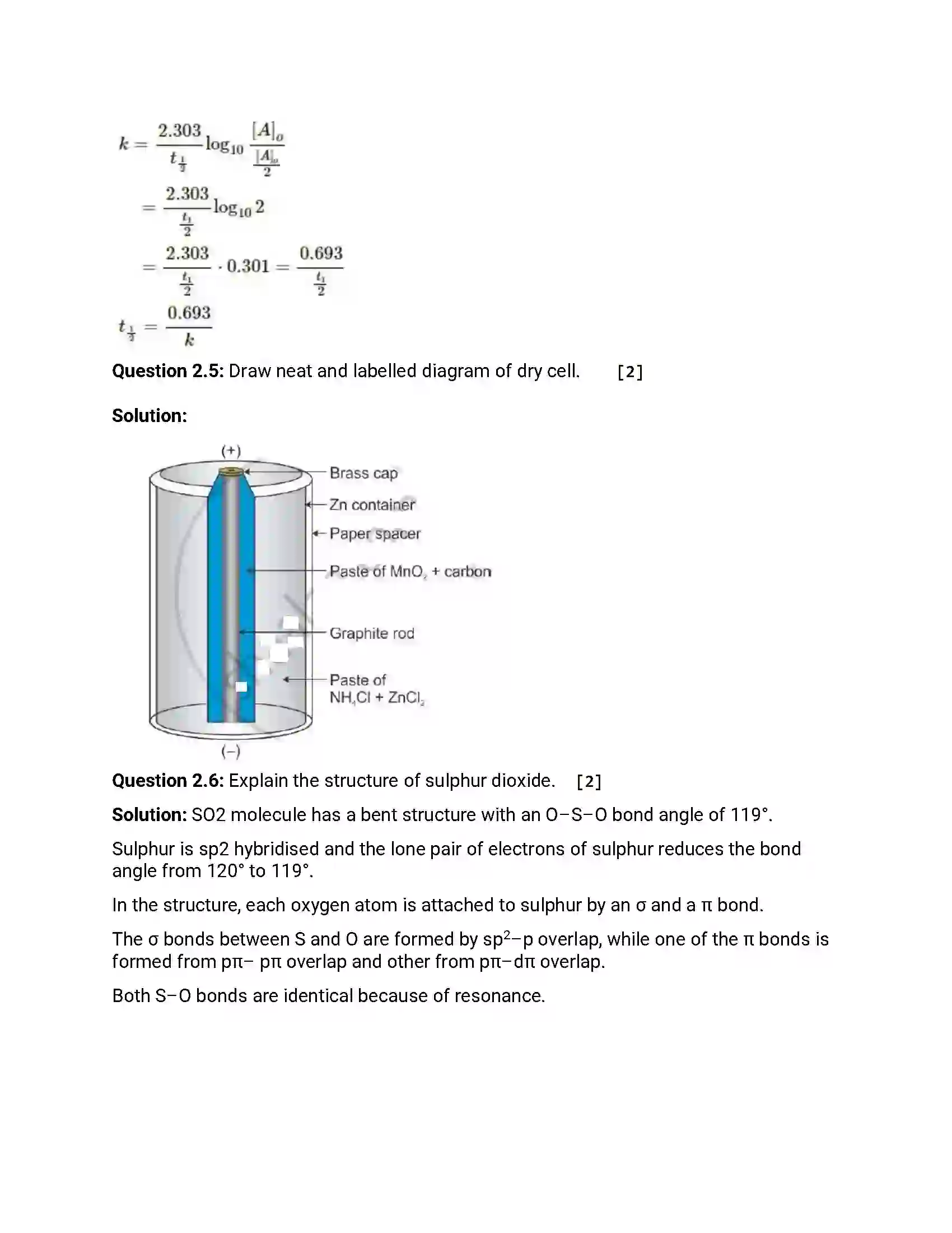 Maharashtra Board Class 12th 2015 Chemistry - March 2015 Previous Year Paper 5