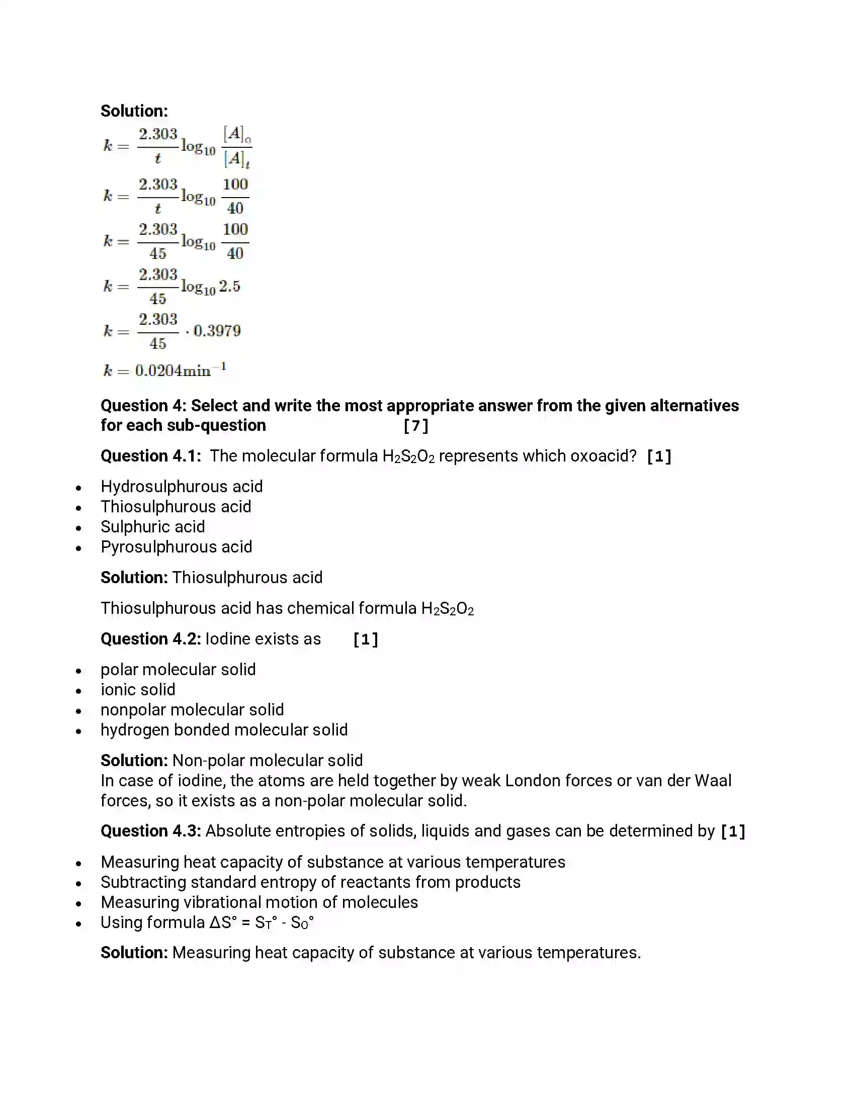 Maharashtra Board Class 12th 2016 Chemistry - March 2016 Previous Year Paper 10