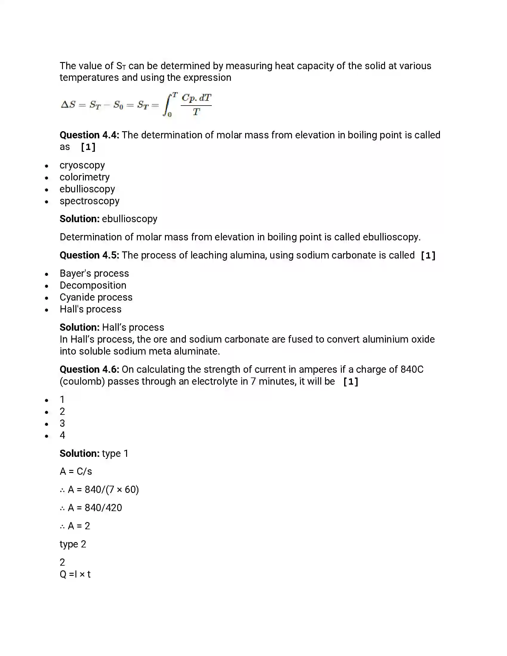 Maharashtra Board Class 12th 2016 Chemistry - March 2016 Previous Year Paper 11