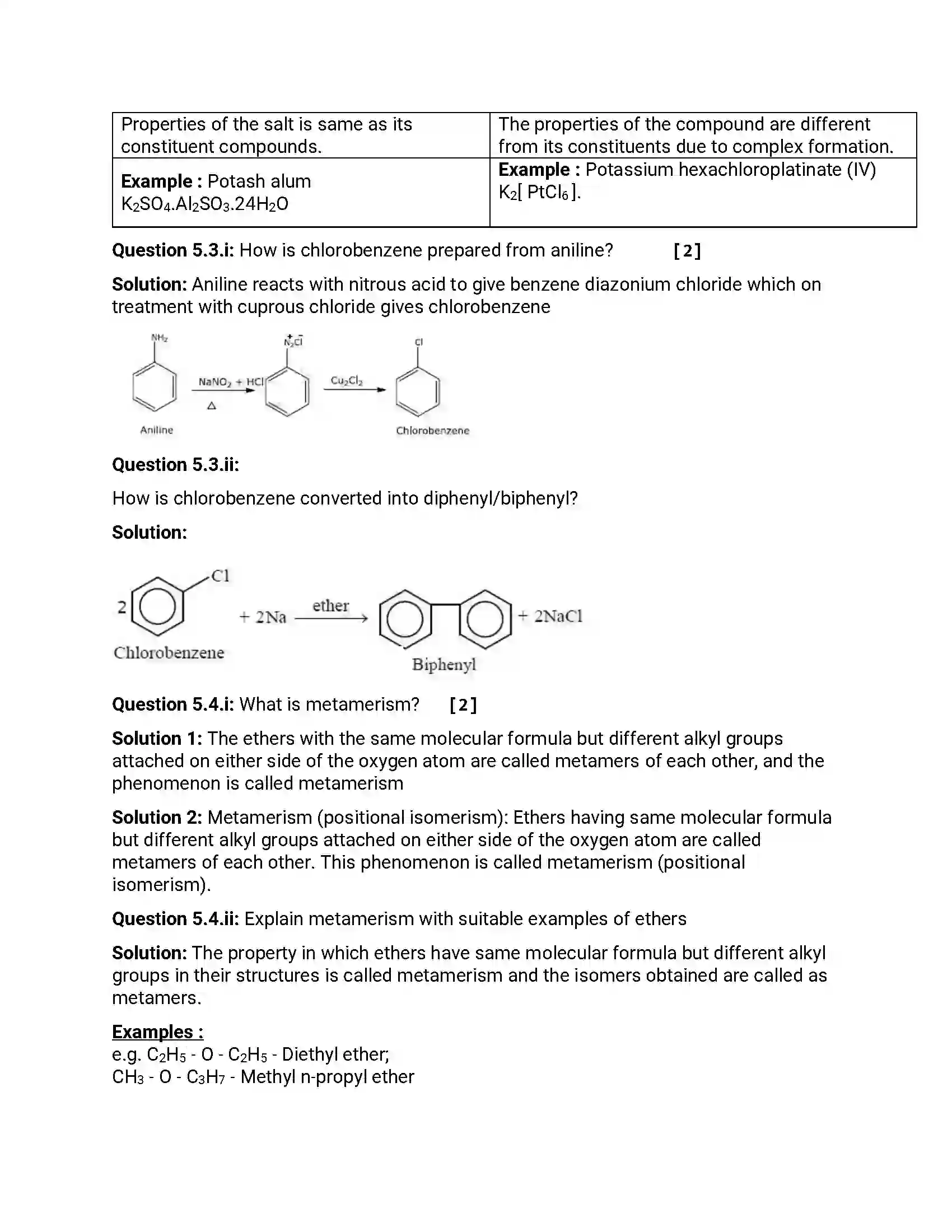 Maharashtra Board Class 12th 2016 Chemistry - March 2016 Previous Year Paper 13