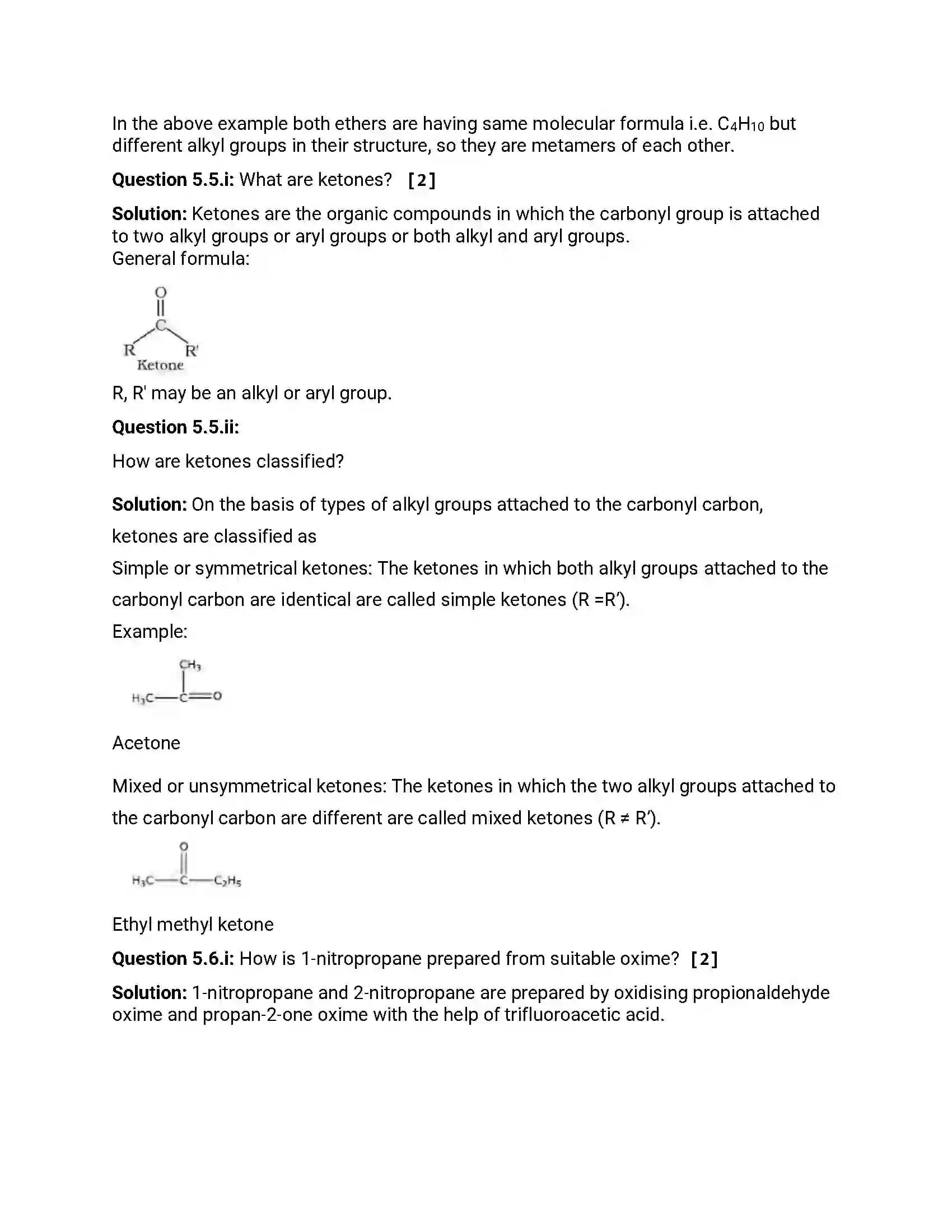 Maharashtra Board Class 12th 2016 Chemistry - March 2016 Previous Year Paper 14