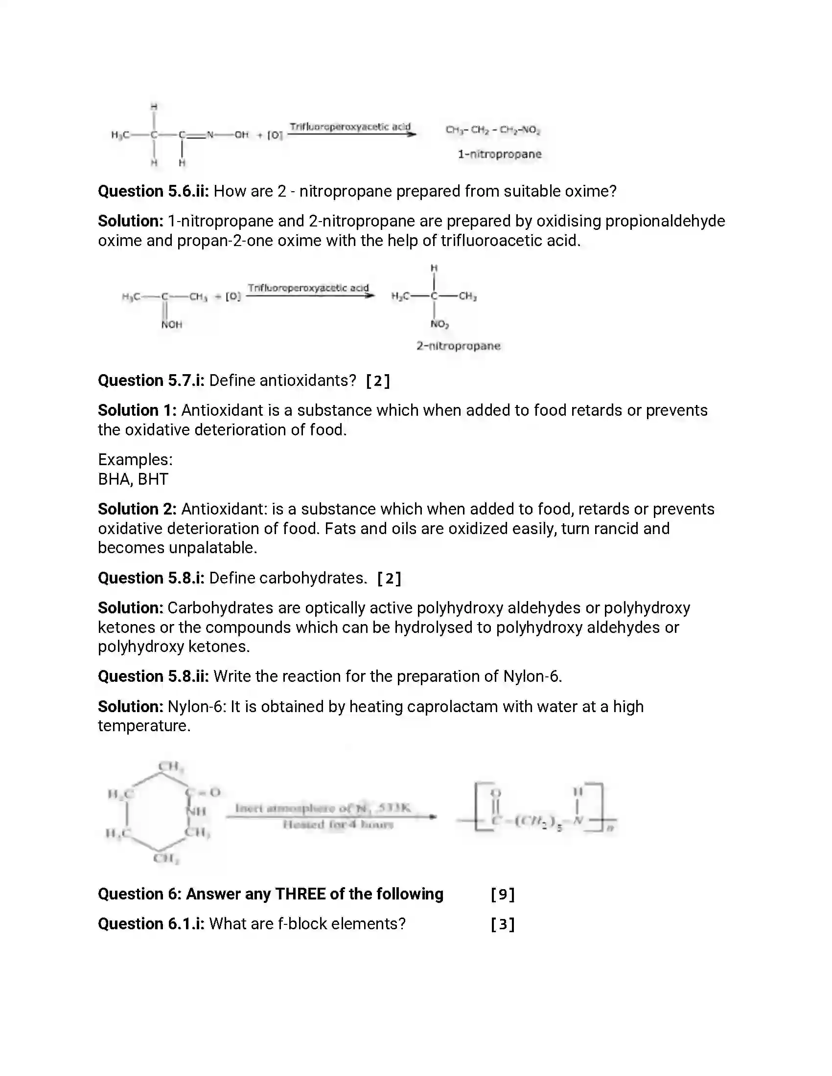 Maharashtra Board Class 12th 2016 Chemistry - March 2016 Previous Year Paper 15