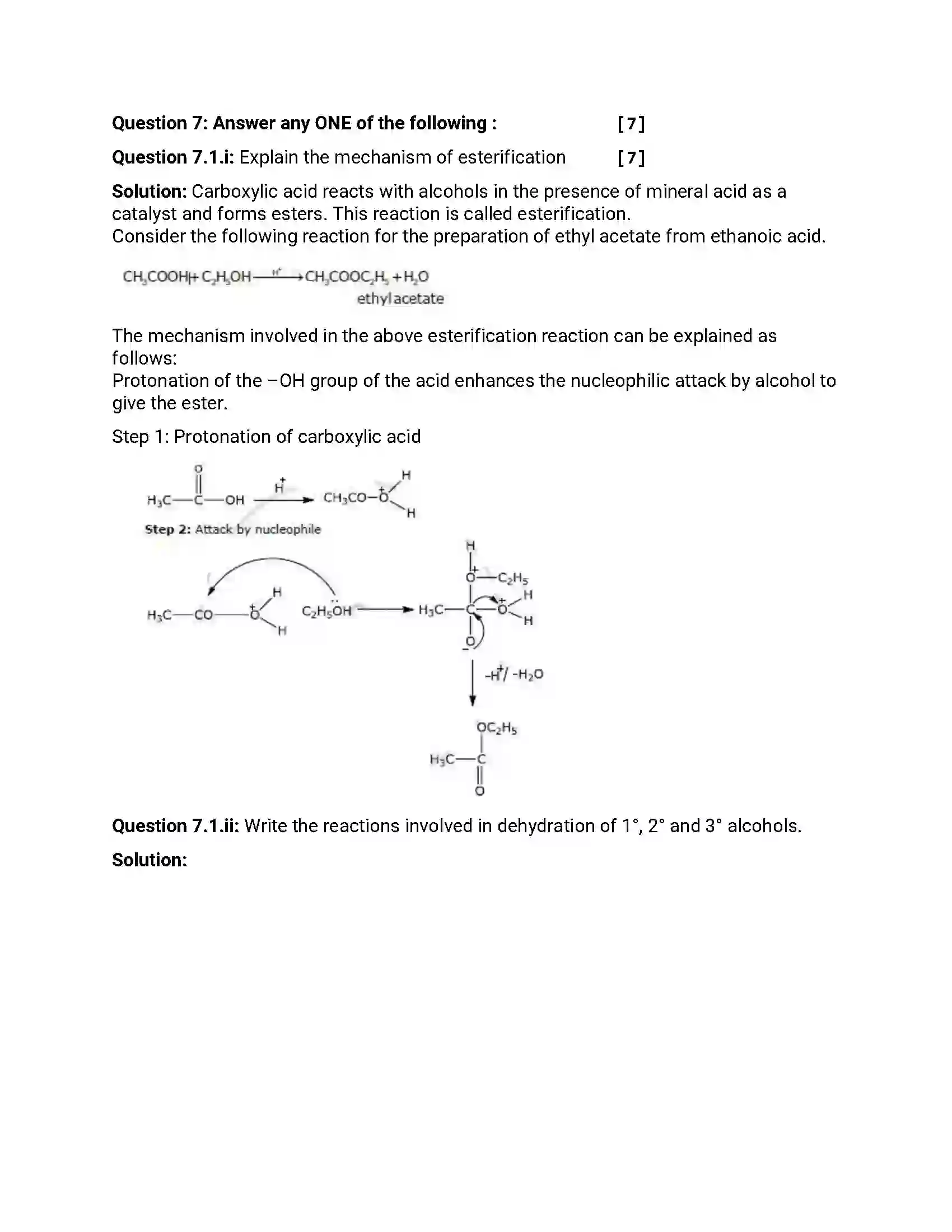 Maharashtra Board Class 12th 2016 Chemistry - March 2016 Previous Year Paper 18