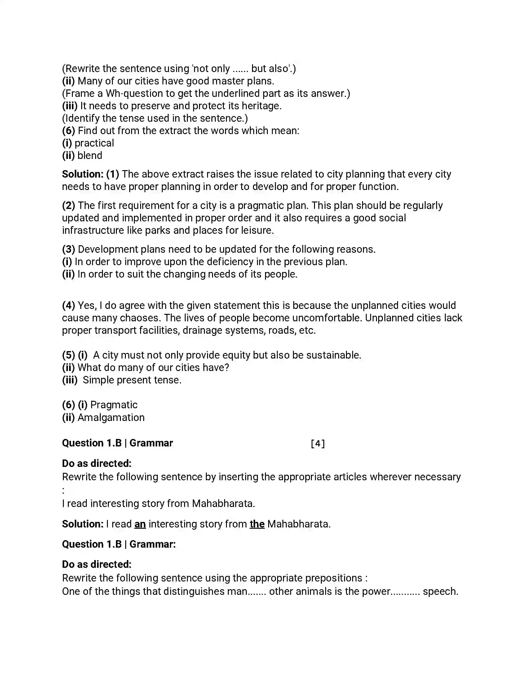 Maharashtra Board Class 12th 2016 English - March 2016 - Set-B Previous Year Paper 2