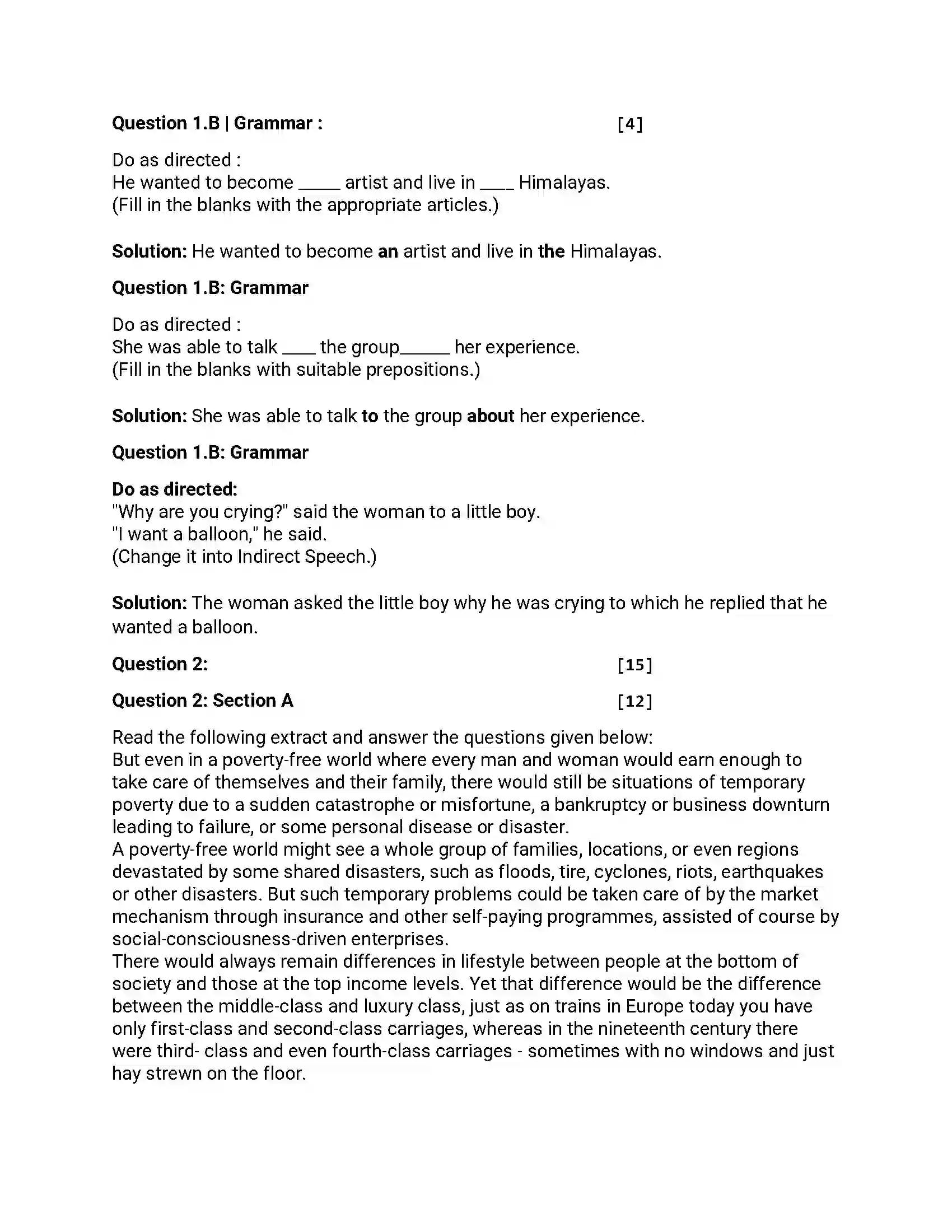Maharashtra Board Class 12th 2018 English - March 2018 - Set-D Previous Year Paper 3