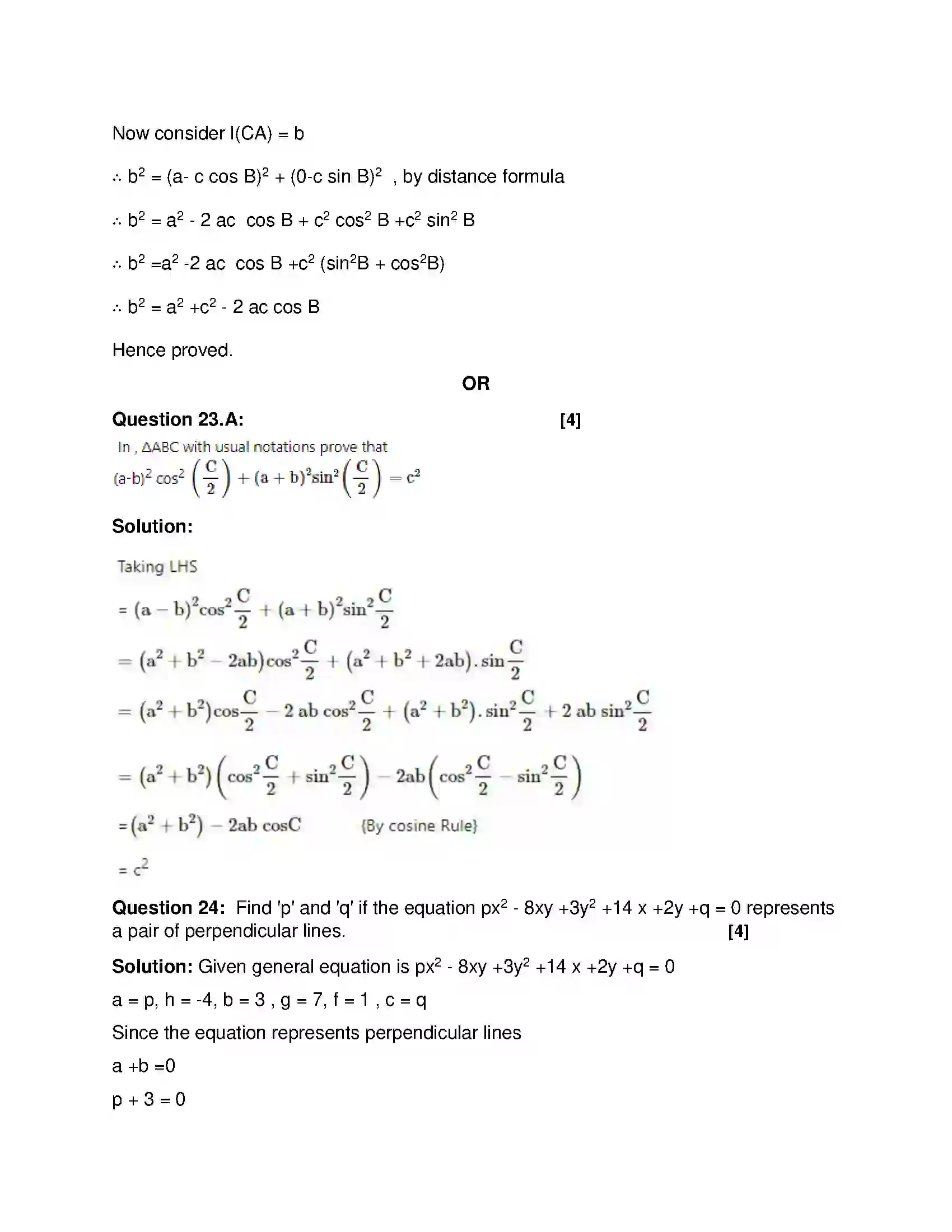 Maharashtra Board Class 12th 2019 Mathematics & Statistics - Feb 2019 - Set-1 Previous Year Paper 15