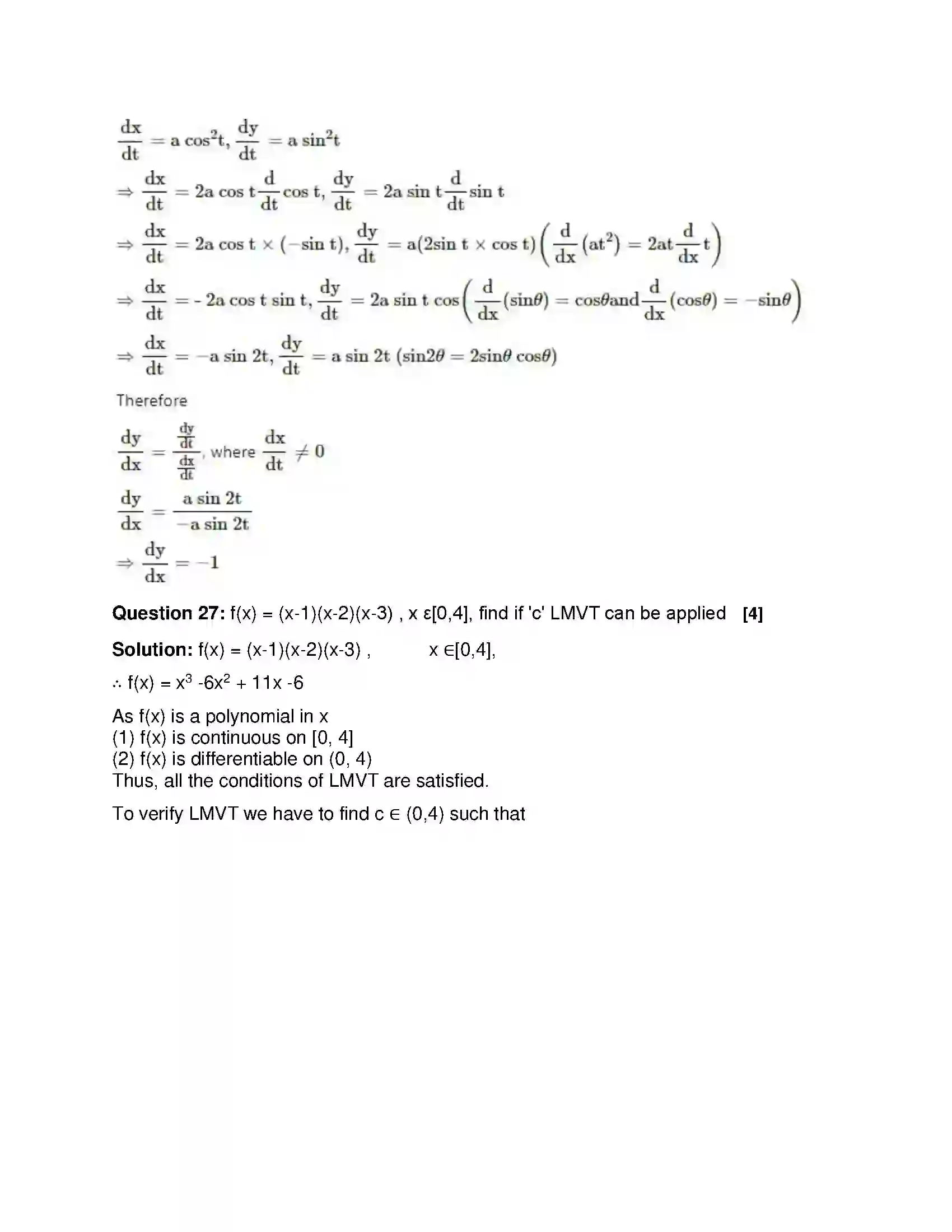 Maharashtra Board Class 12th 2019 Mathematics & Statistics - Feb 2019 - Set-1 Previous Year Paper 18