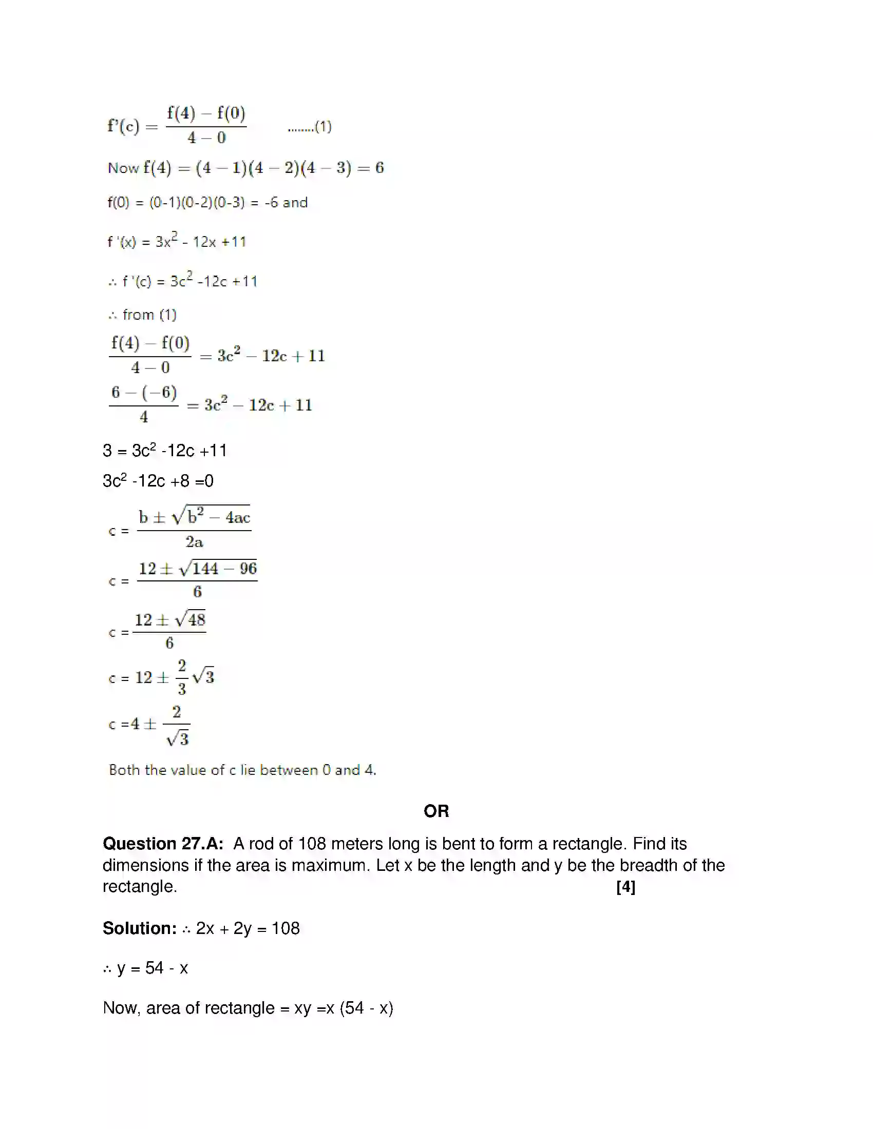 Maharashtra Board Class 12th 2019 Mathematics & Statistics - Feb 2019 - Set-1 Previous Year Paper 19
