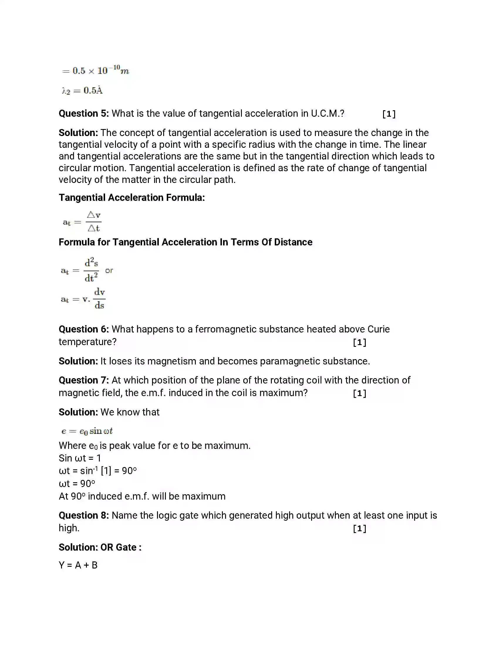 Maharashtra Board Class 12th 2019 Physics - Feb 2019 - Set-1 Previous Year Paper 3