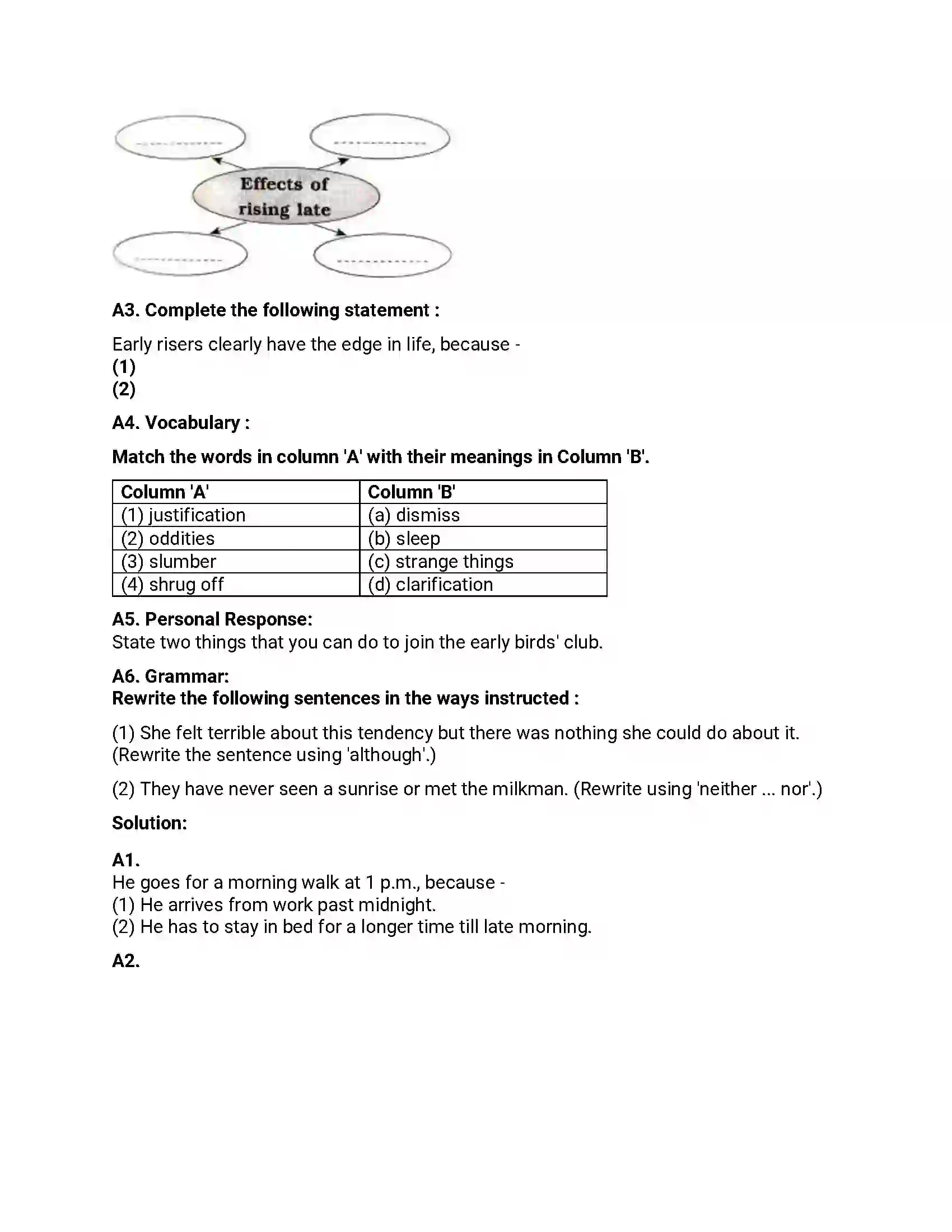 Maharashtra Board Class 12th 2019 English - Jul 2019 - Set-A Previous Year Paper 2