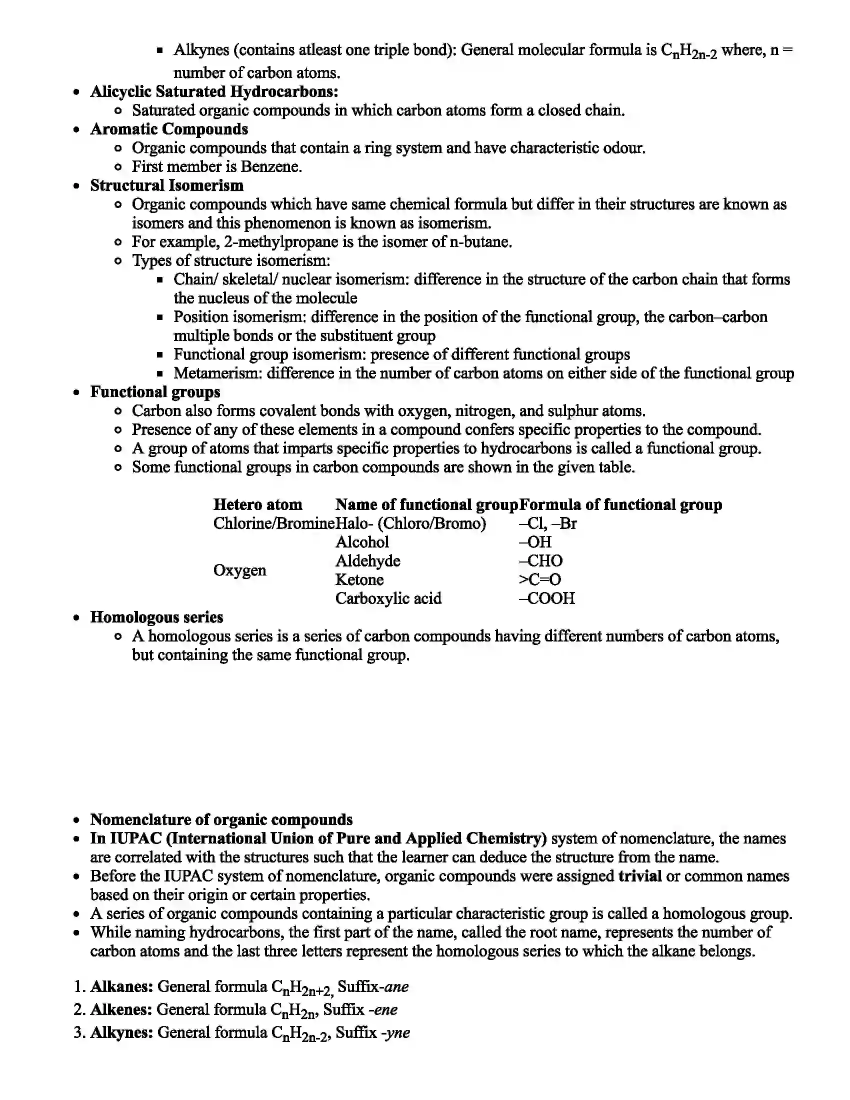 Maharashtra Board Class 10th Science Carbon Compounds Revision Note 3