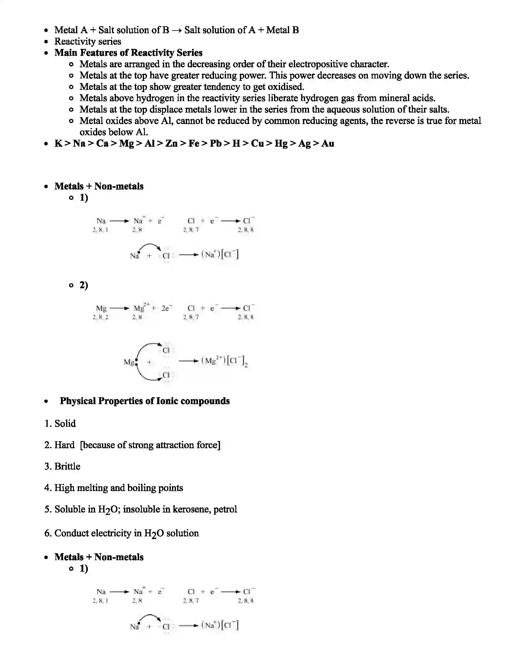 Maharashtra Board Class 10th Science Metallurgy Revision Note 3
