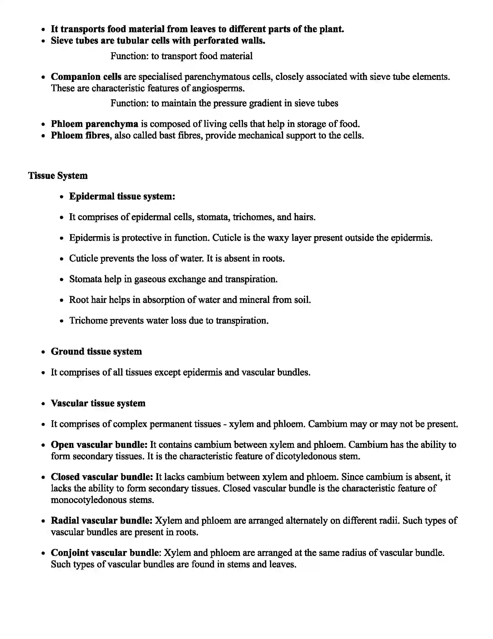 Maharashtra Board Class 11th Biology Morphology of Flowering Plants Revision Note 7