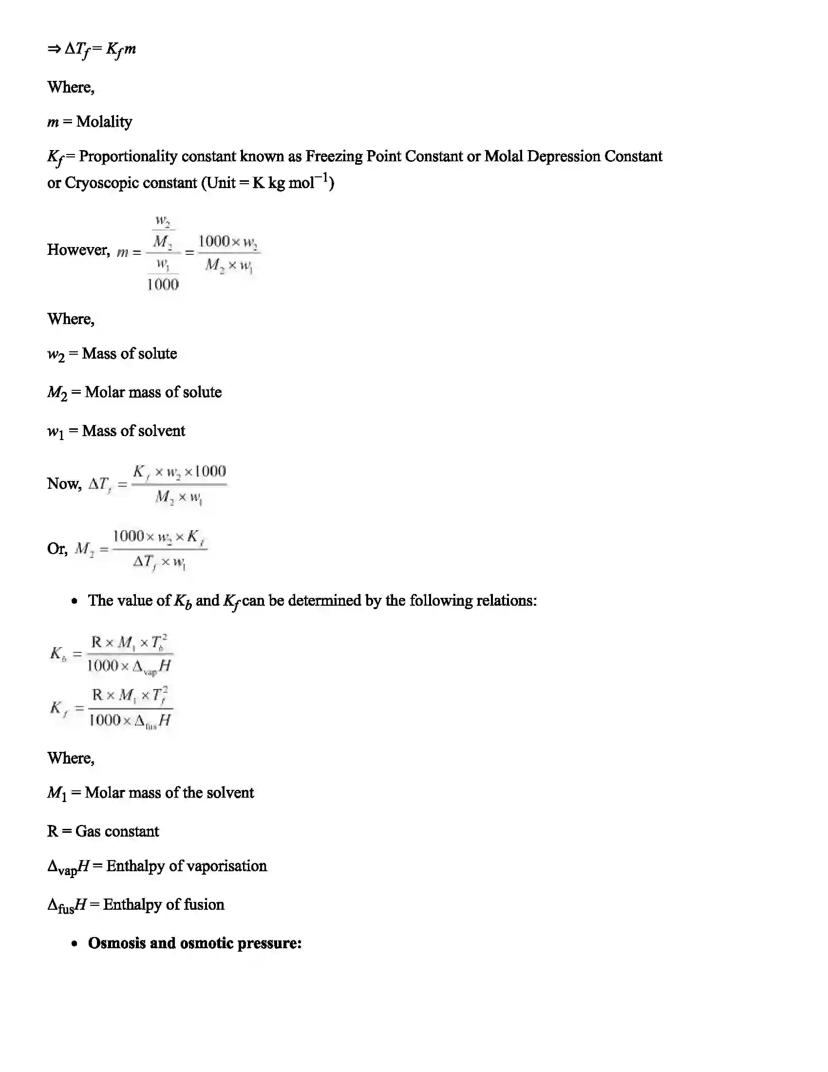 Maharashtra Board Class 12th Chemistry Solutions and Colligative Properties Revision Note 7
