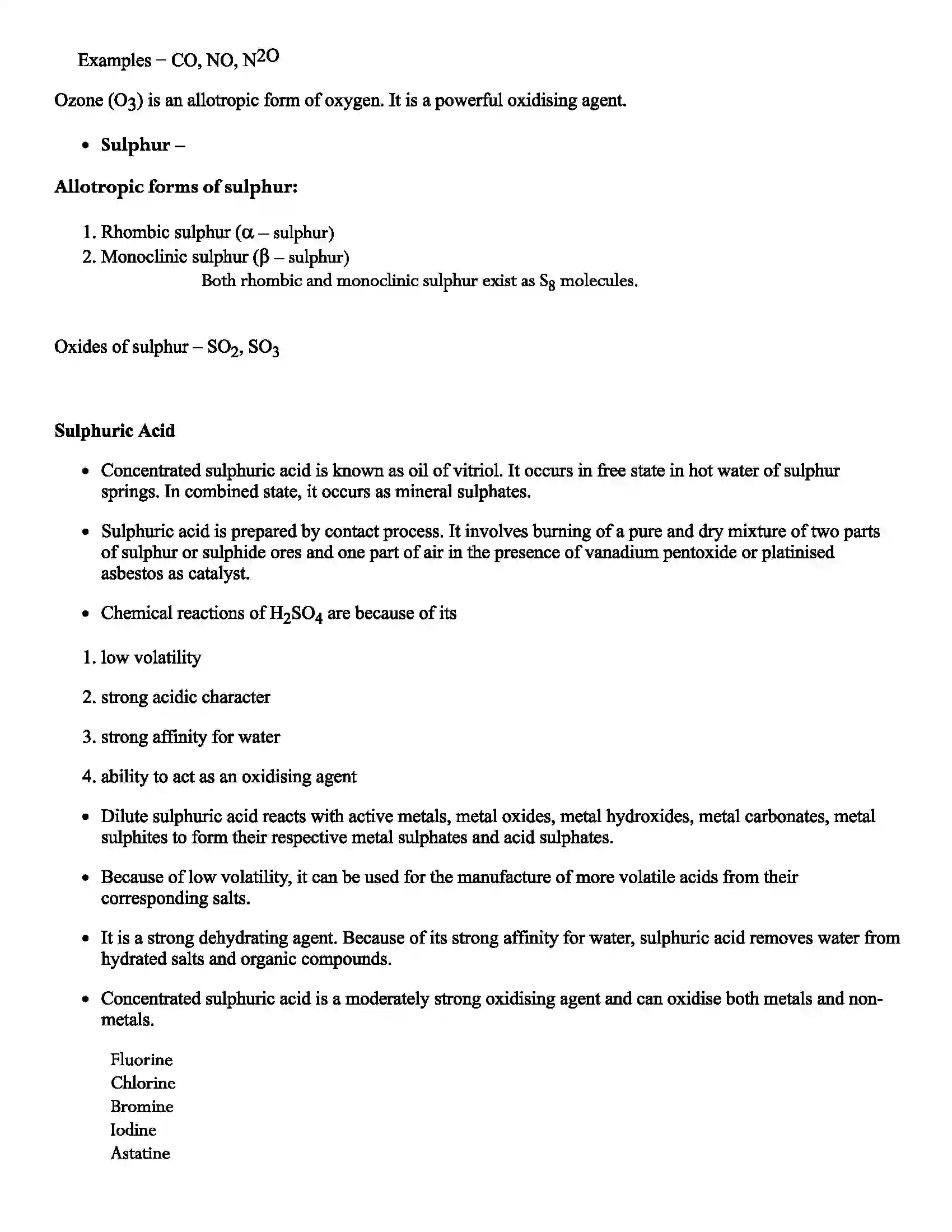 Maharashtra Board Class 12th Chemistry p-Block Elements Revision Note 4