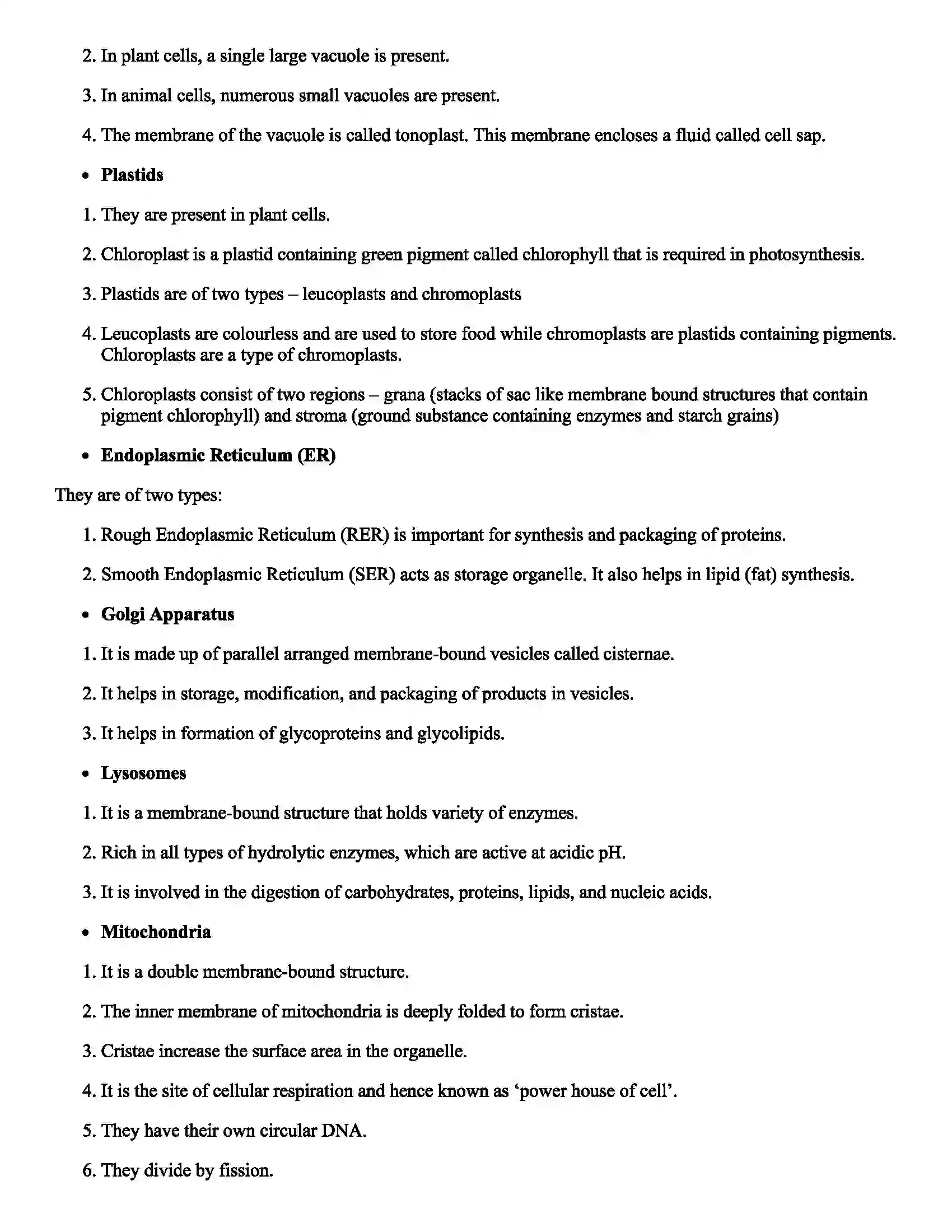 Maharashtra Board Class 7th Science Cell Structure and Micro-organisms Revision Note 5