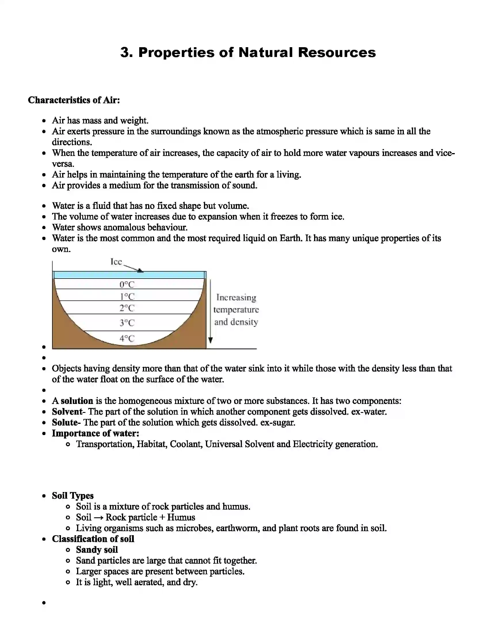 Maharashtra Board Class 7th Science Properties of Natural Resources Revision Note 1