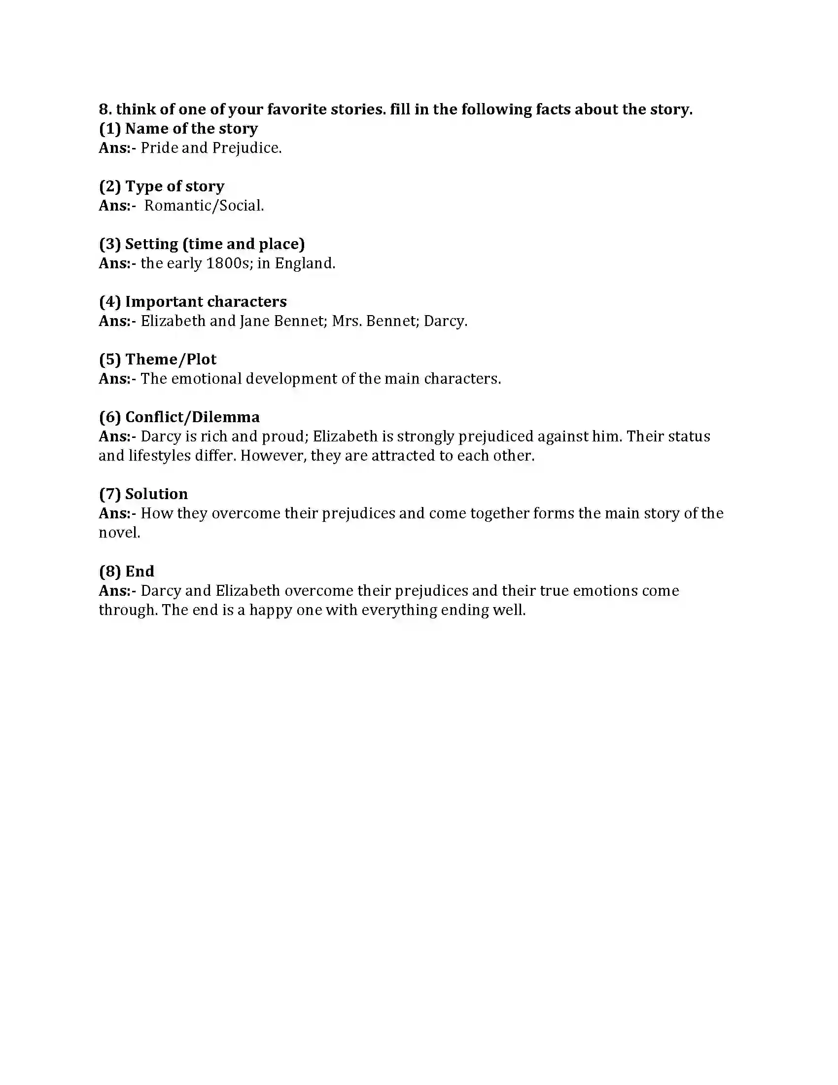 Maharashtra Board Class 8th English Bal Bharti 2.5 The Happy Prince Revision Note 6