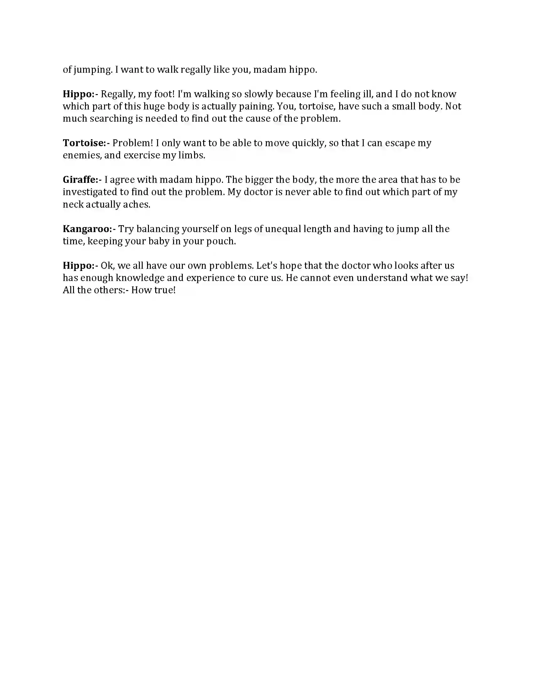 Maharashtra Board Class 8th English Bal Bharti 4.1 The Vet Revision Note 3