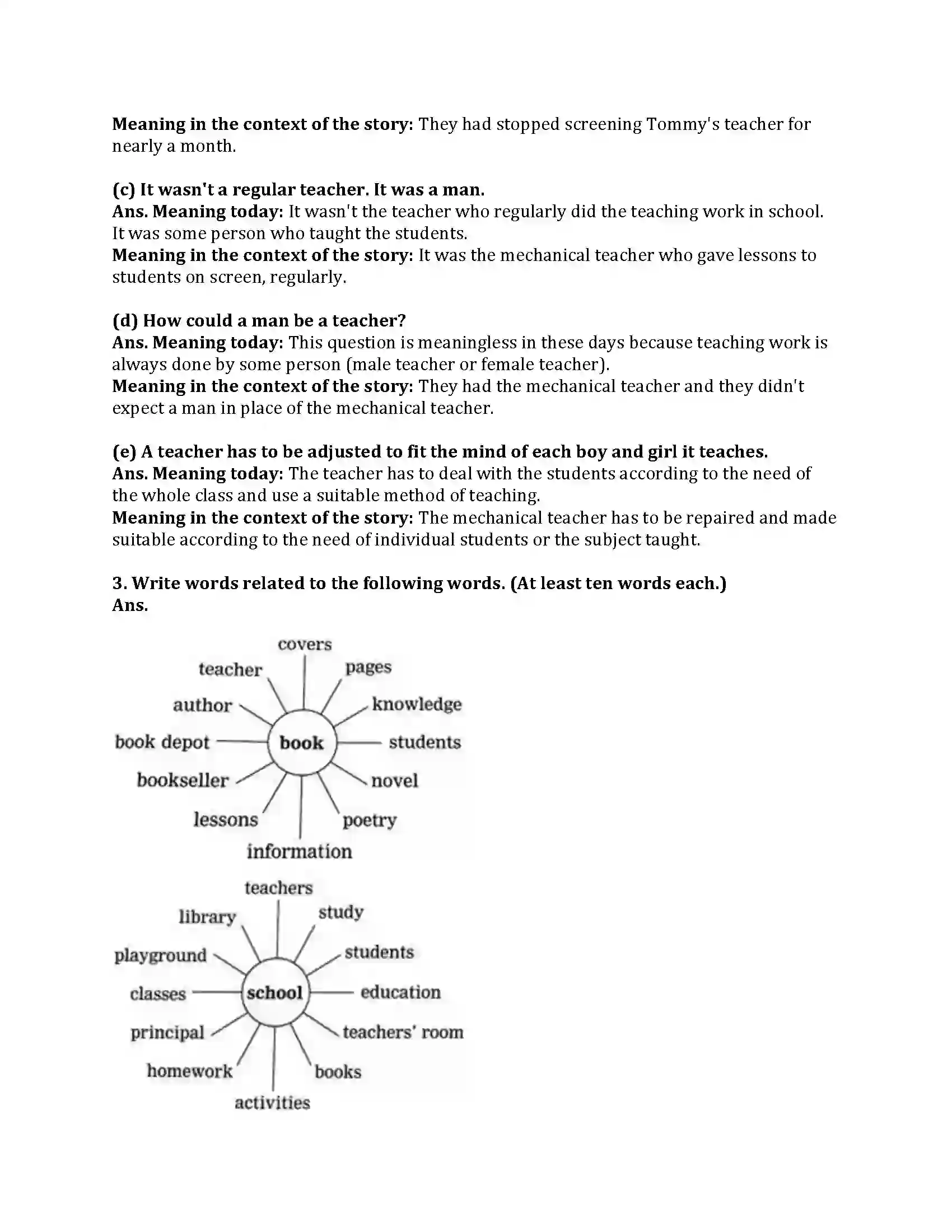 Maharashtra Board Class 9th My English Course Book 1.2 The Fun They Had Revision Note 3