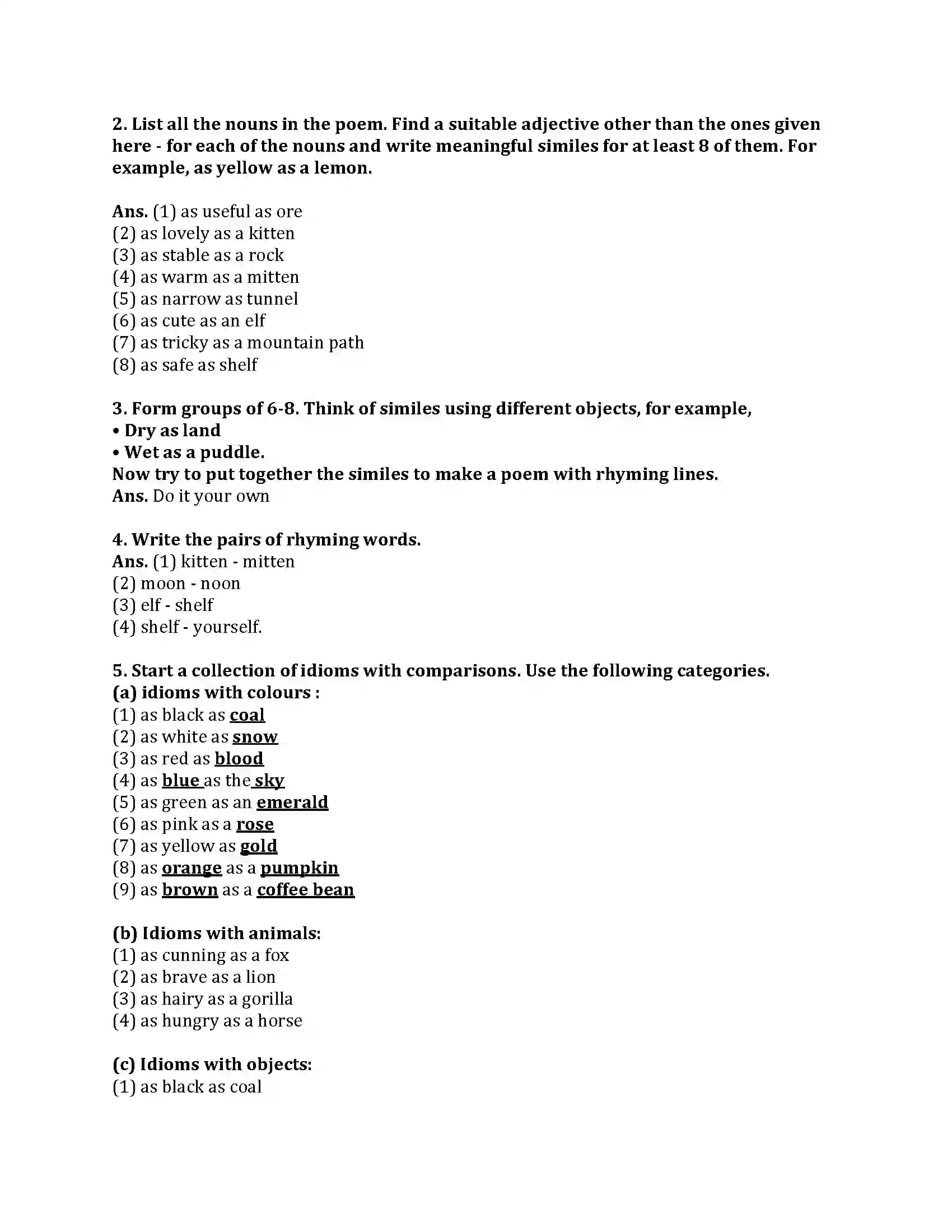 Maharashtra Board Class 9th My English Course Book 2.1 Comparisons Revision Note 3