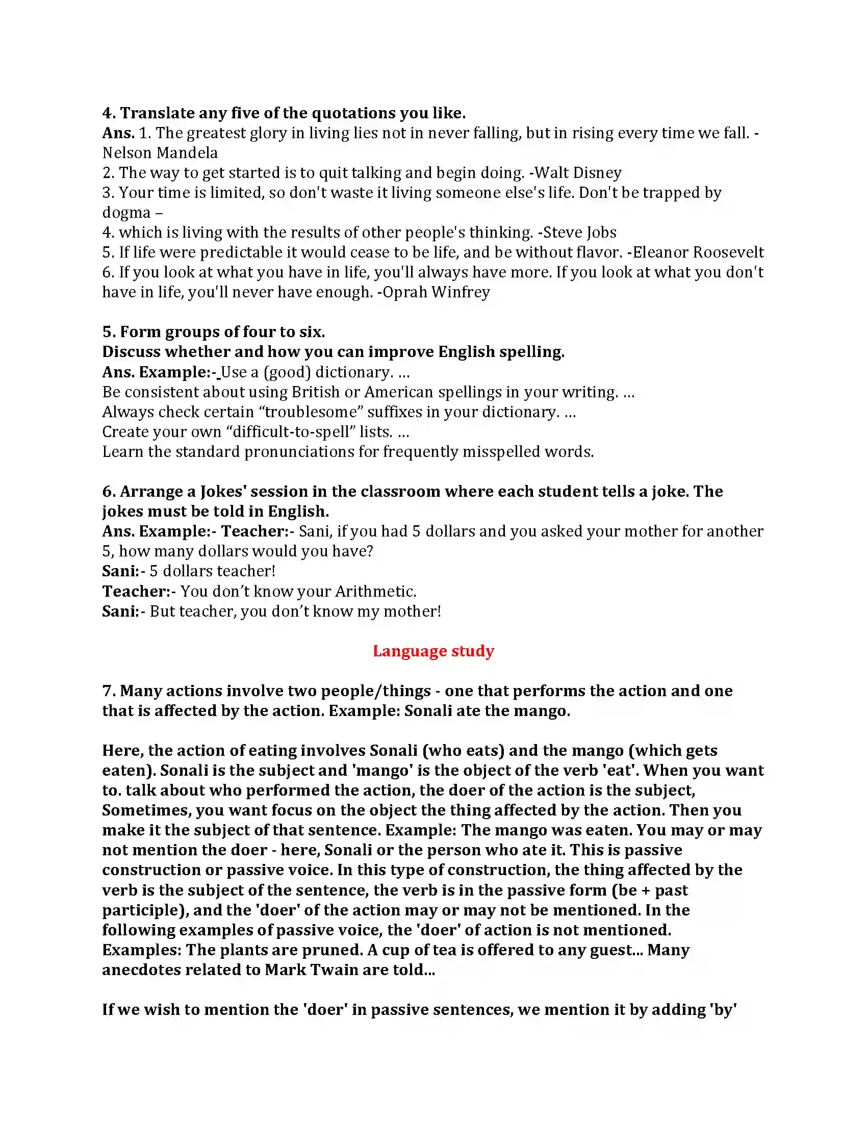 Maharashtra Board Class 9th My English Course Book 2.3 Mark Twain Revision Note 3