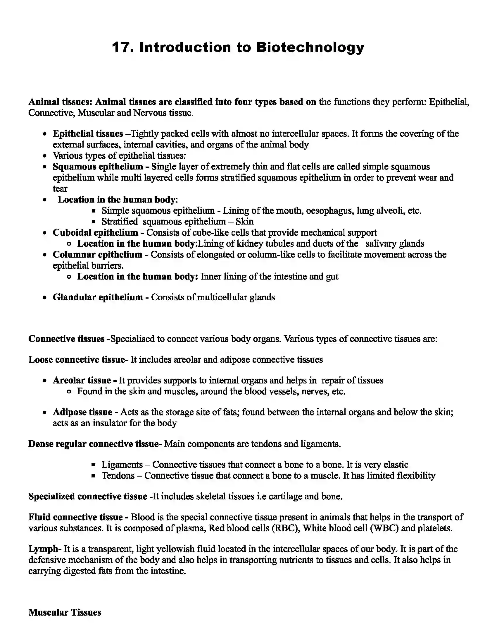 Maharashtra Board Class 9th Science Introduction to Biotechnology Revision Note 1
