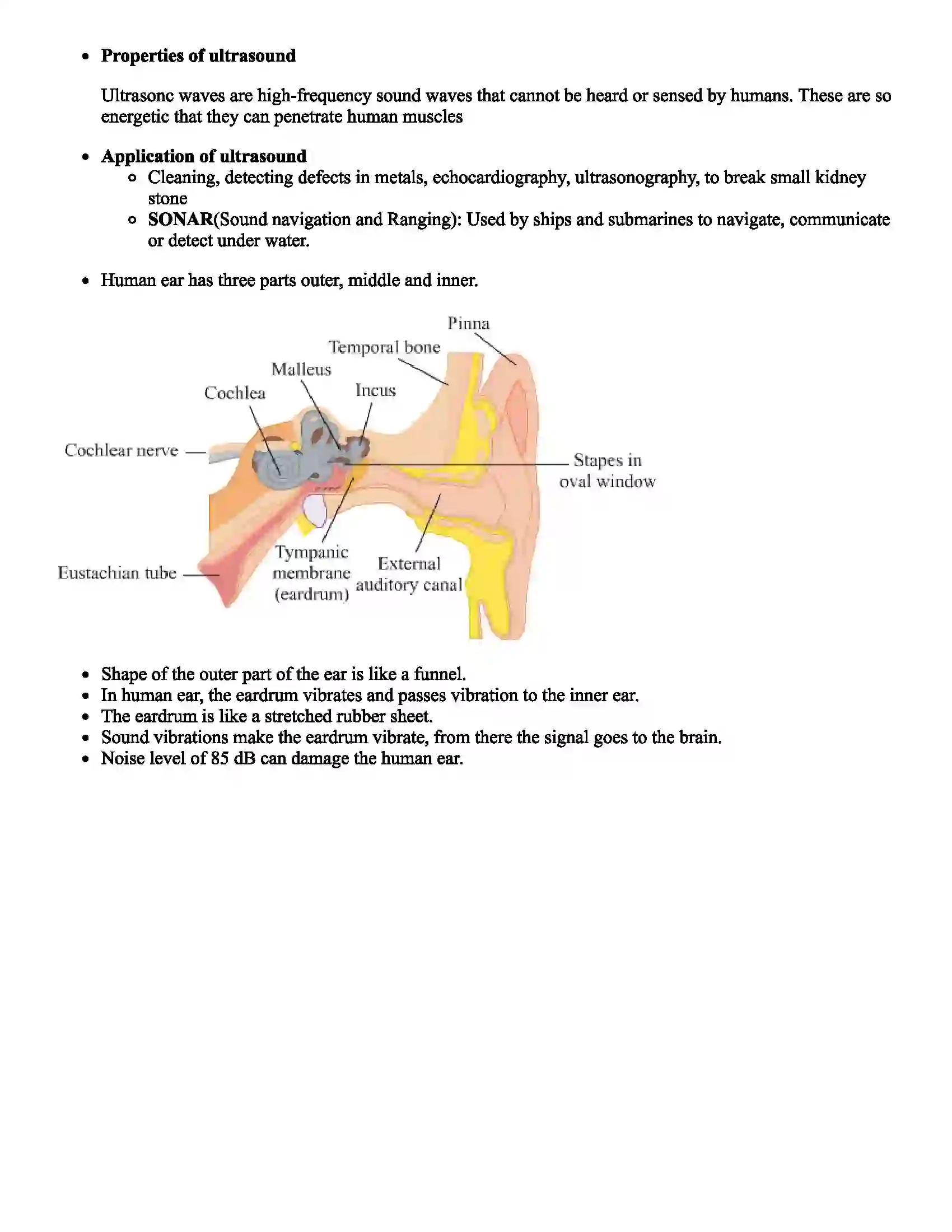 Maharashtra Board Class 9th Science Study of Sound Revision Note 5