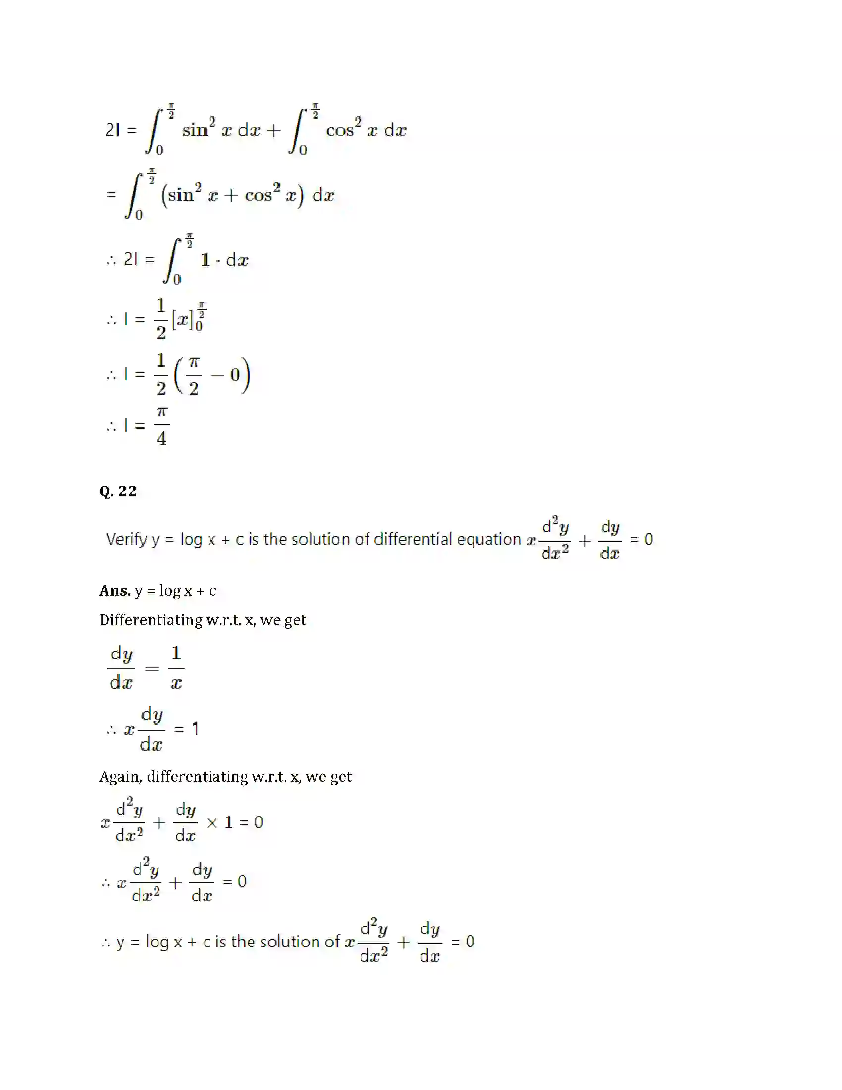 Maharashtra Board Class 12th 2021 Maths Sample Paper 22