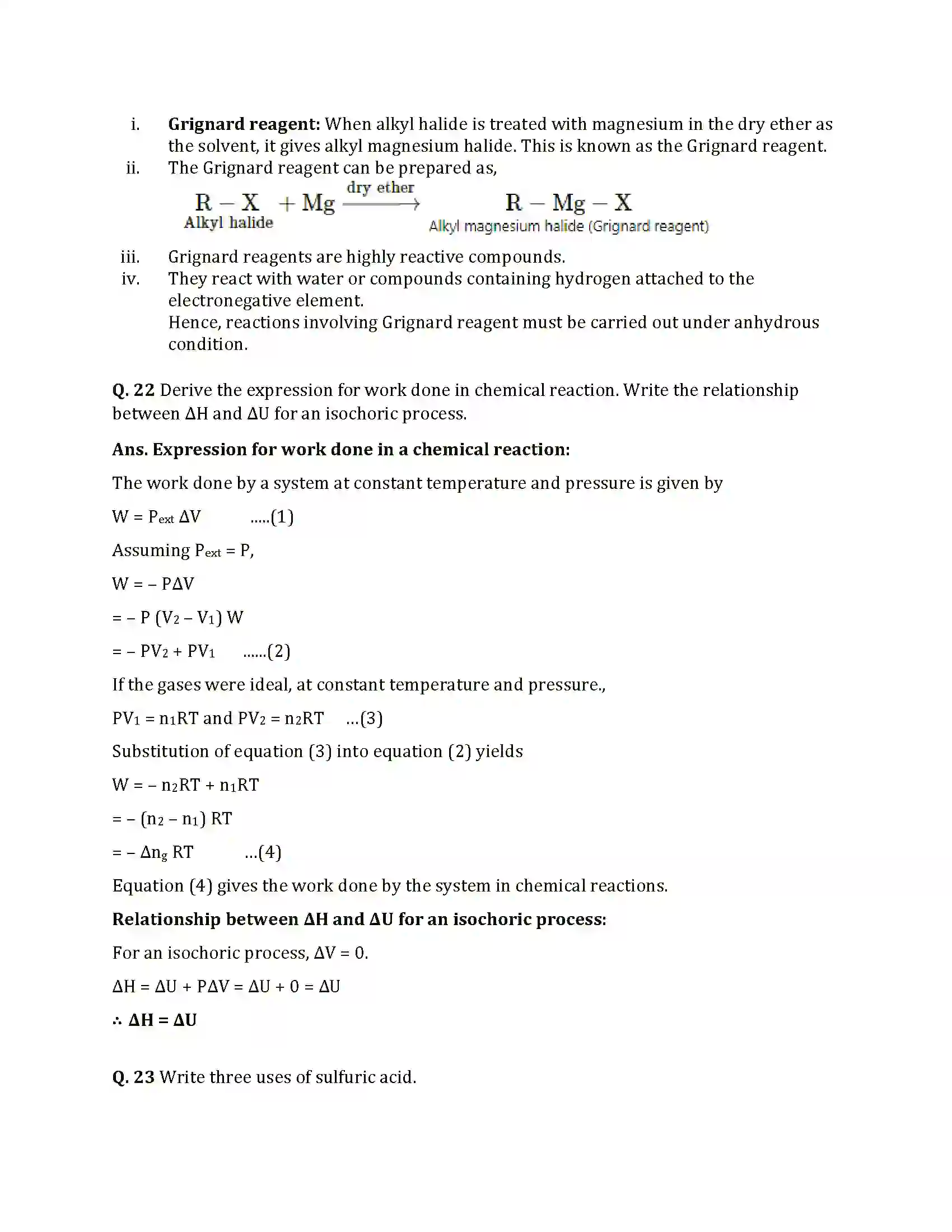 Maharashtra Board Class 12th 2021 Chemistry Sample Paper 13