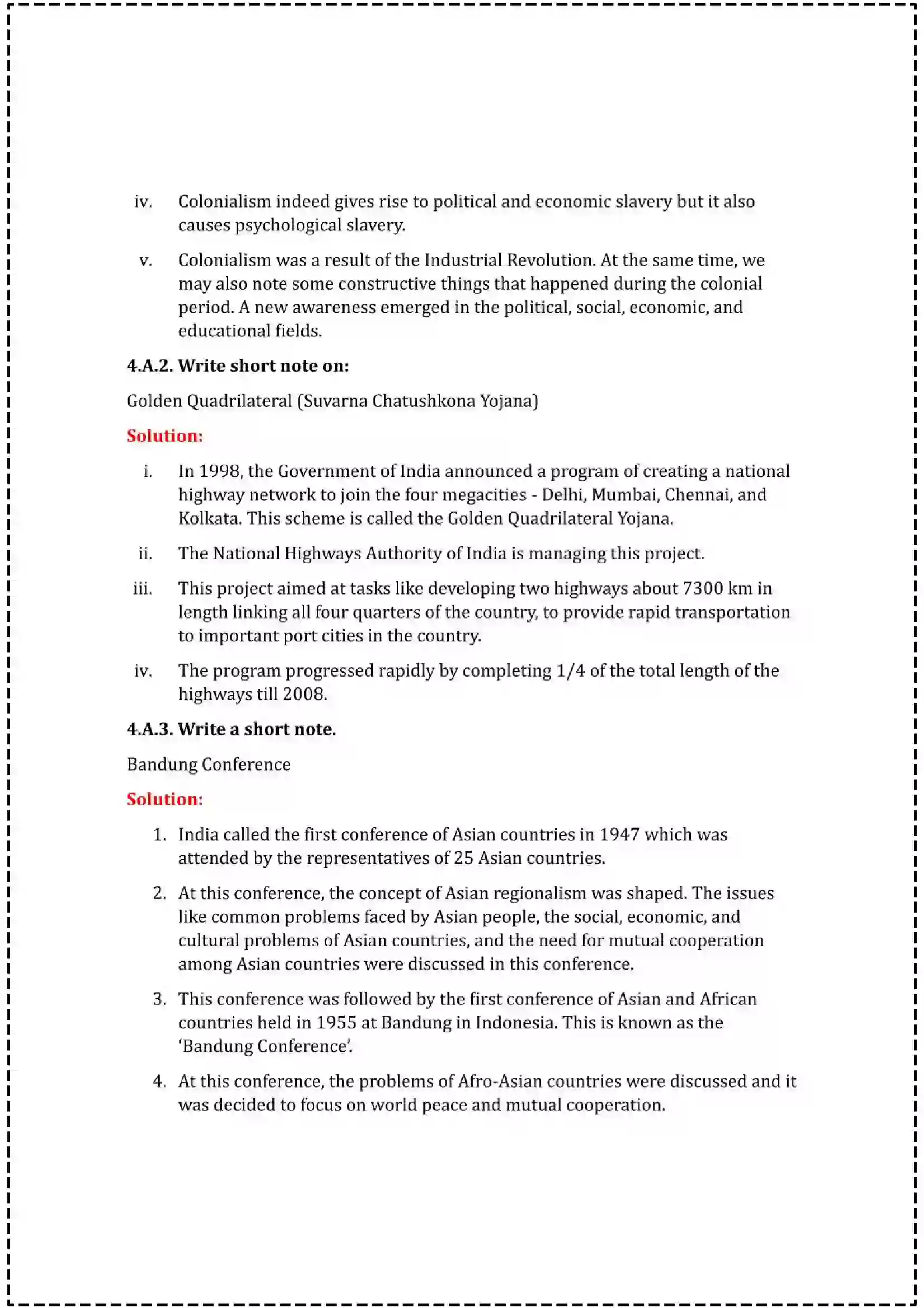 Maharashtra Board Class 12th 2025 History Set - 2 - Sample Paper 12