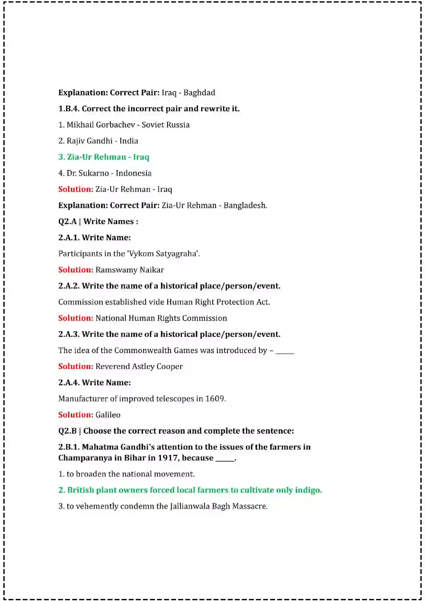 Maharashtra Board Class 12th 2025 History Set - 2 - Sample Paper 4