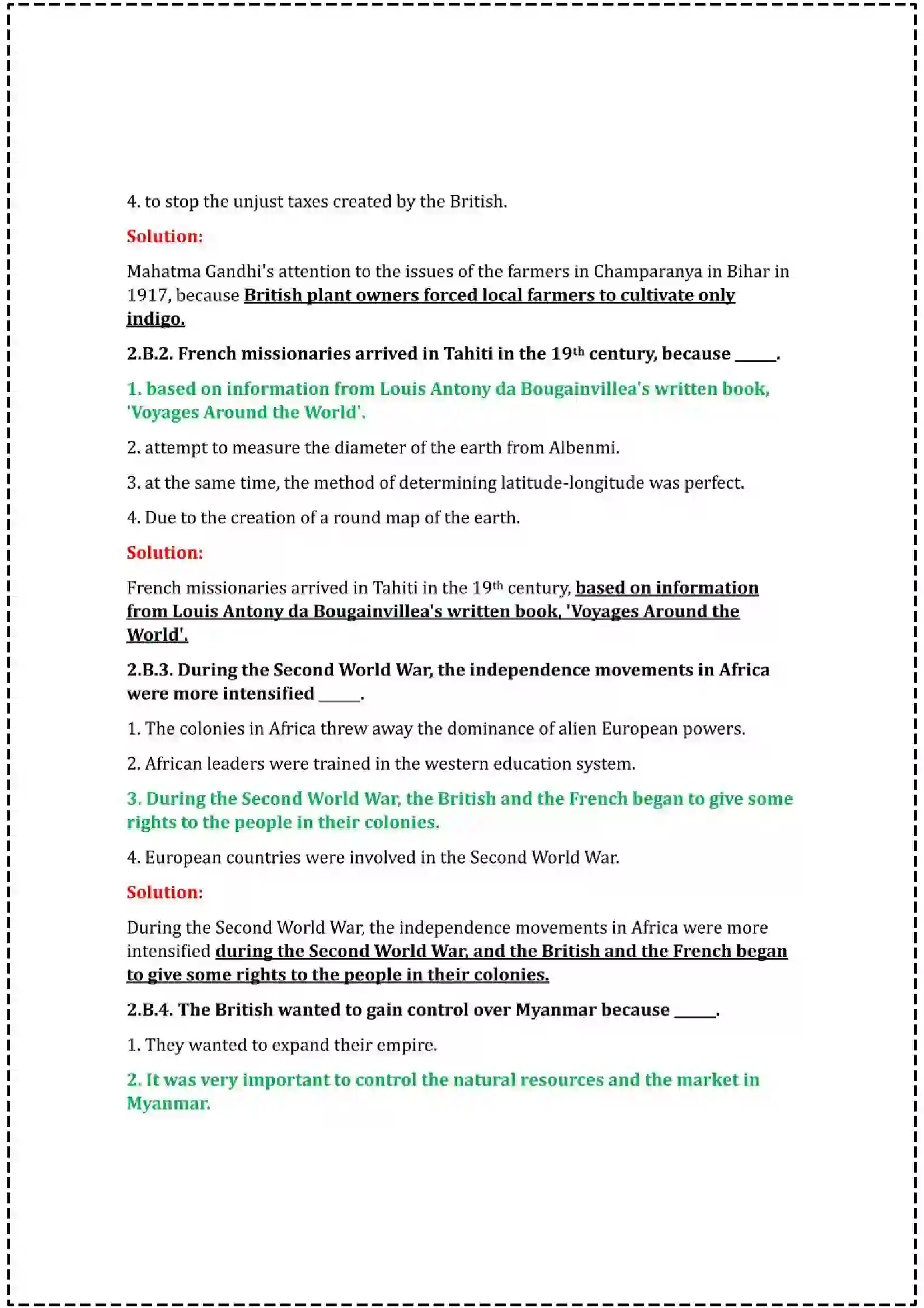 Maharashtra Board Class 12th 2025 History Set - 2 - Sample Paper 5