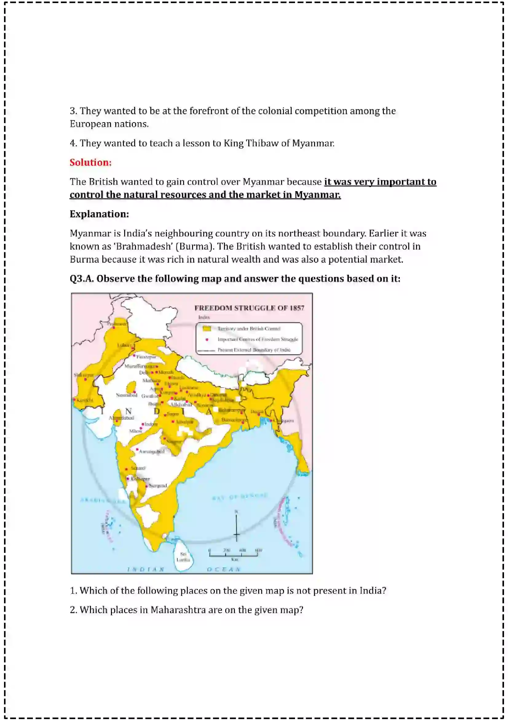 Maharashtra Board Class 12th 2025 History Set - 2 - Sample Paper 6