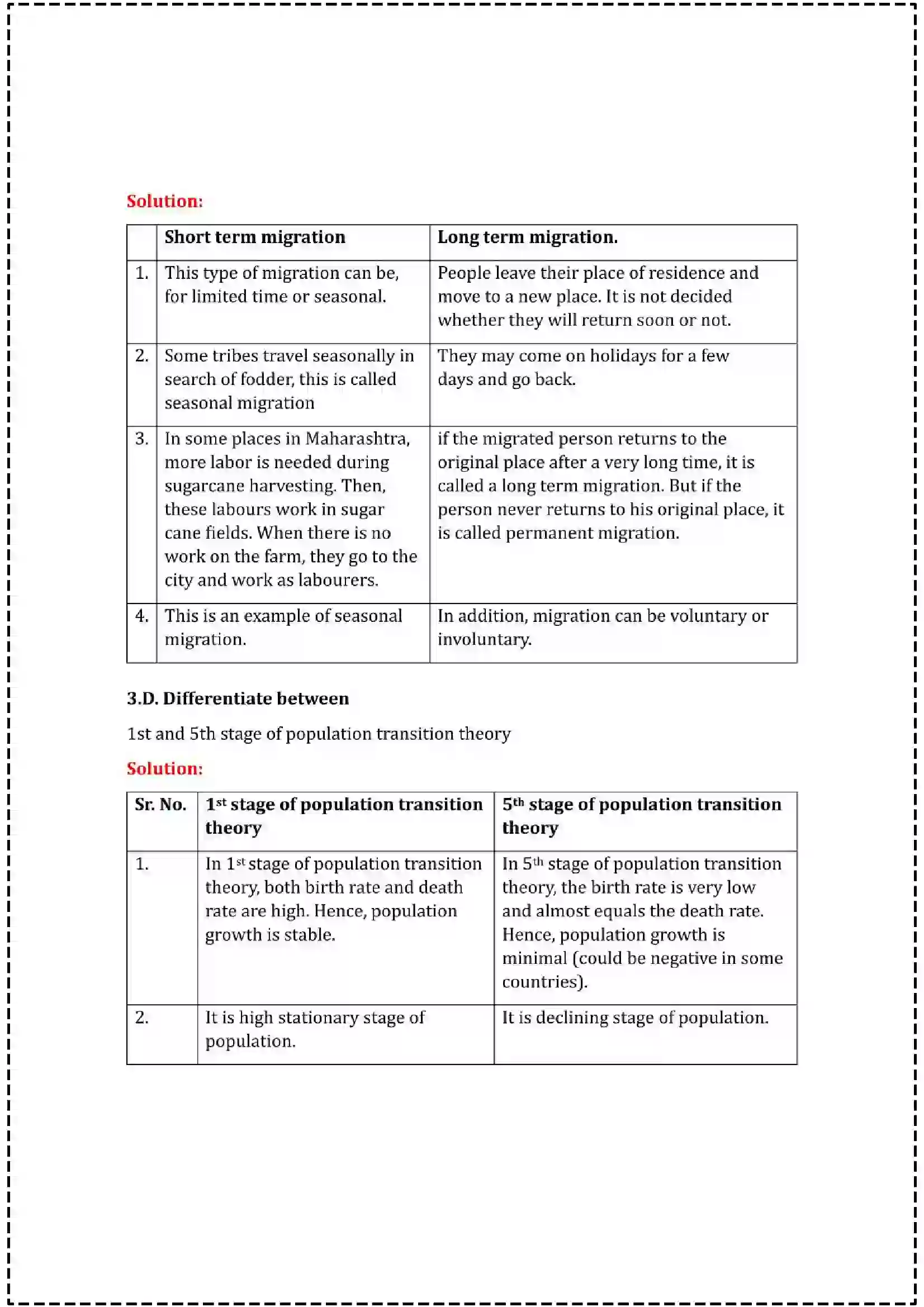Maharashtra Board Class 12th 2025 Geography Set - 2 - Sample Paper 11