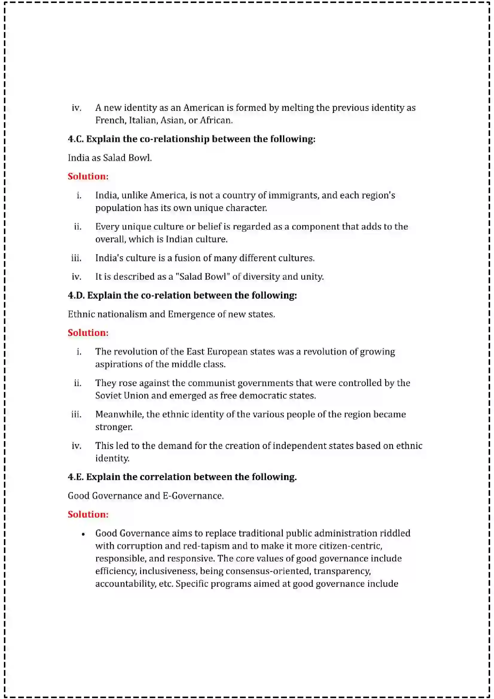 Maharashtra Board Class 12th 2025 Political Science Set - 2 - Sample Paper 11