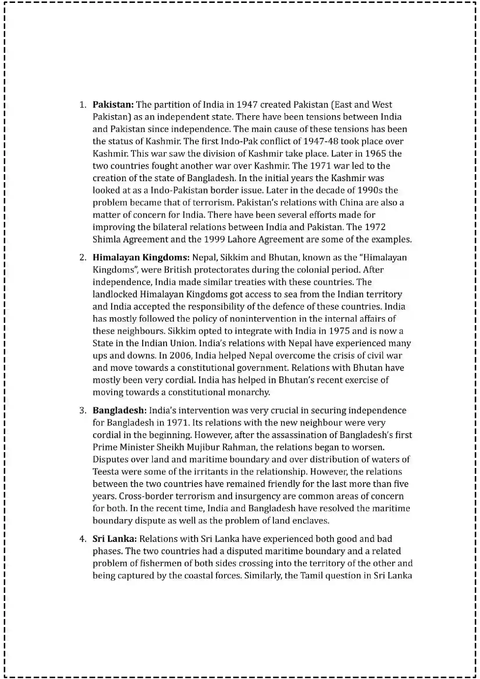 Maharashtra Board Class 12th 2025 Political Science Set - 2 - Sample Paper 19