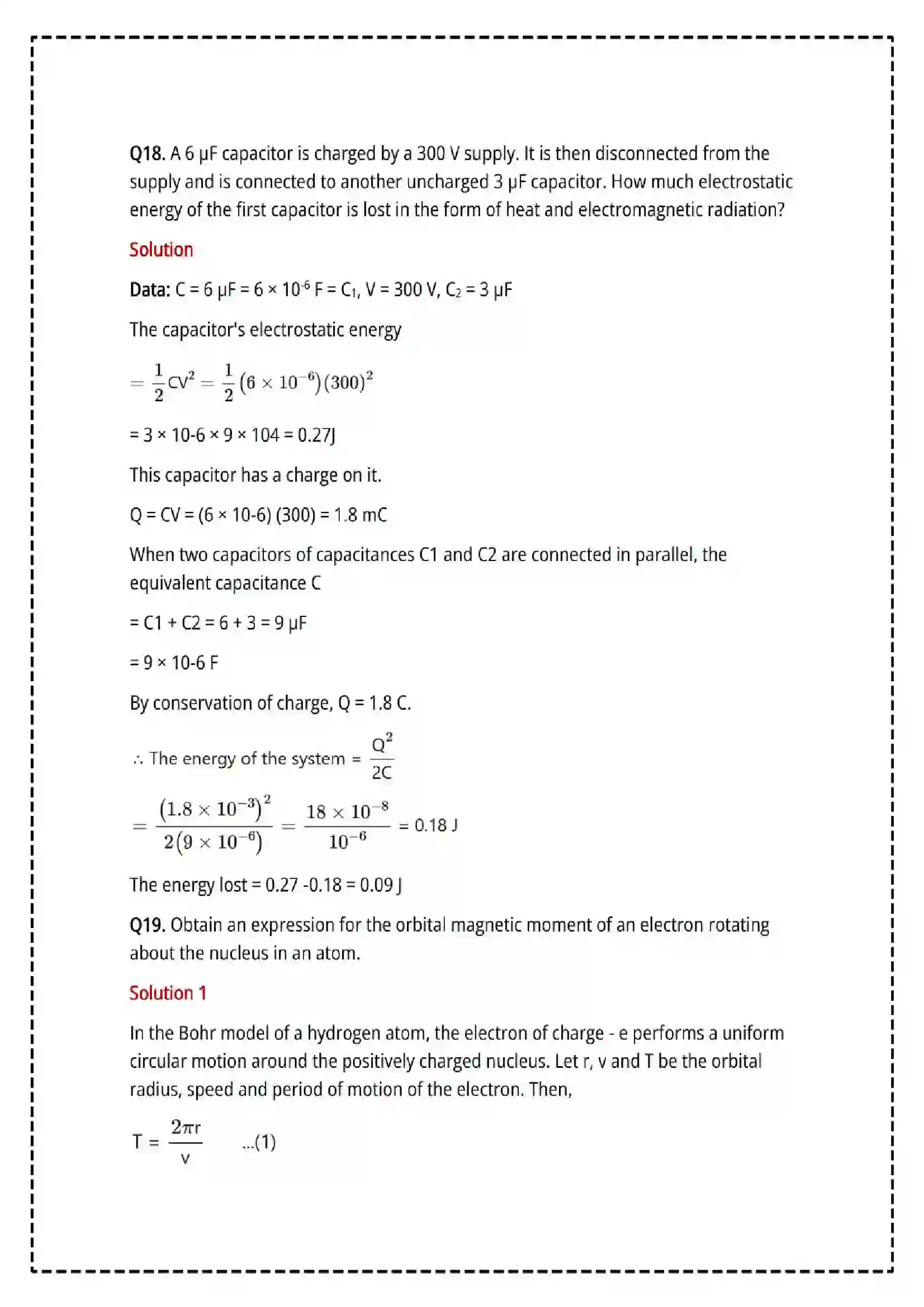 Maharashtra Board Class 12th 2025 Physics Set - 1 - Sample Paper 24