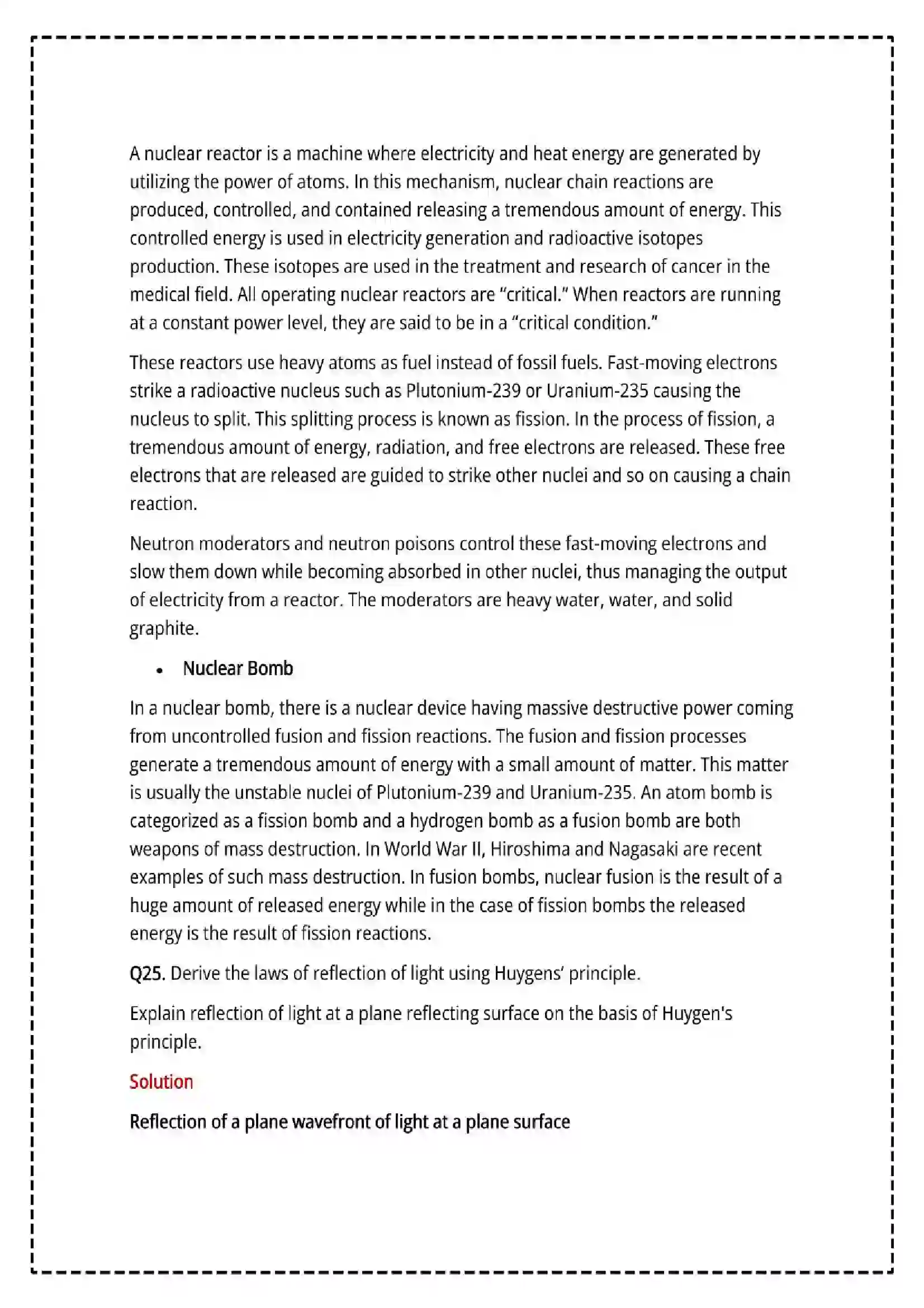 Maharashtra Board Class 12th 2025 Physics Set - 1 - Sample Paper 35