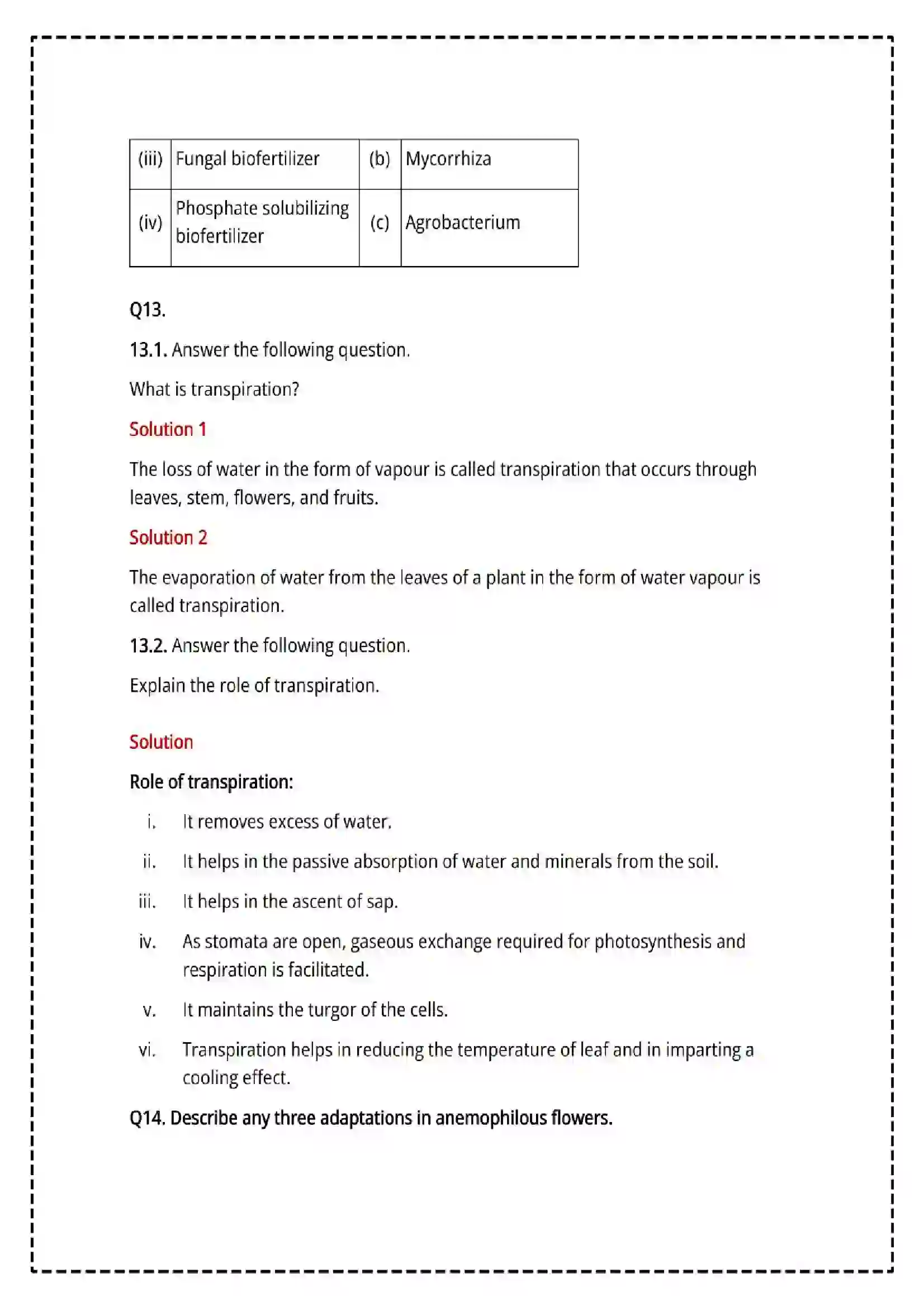 Maharashtra Board Class 12th 2025 Biology Set - 1 - Sample Paper 11