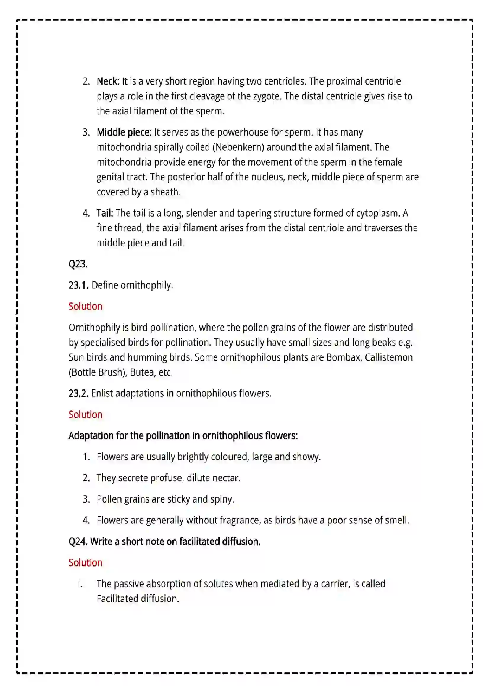 Maharashtra Board Class 12th 2025 Biology Set - 1 - Sample Paper 17